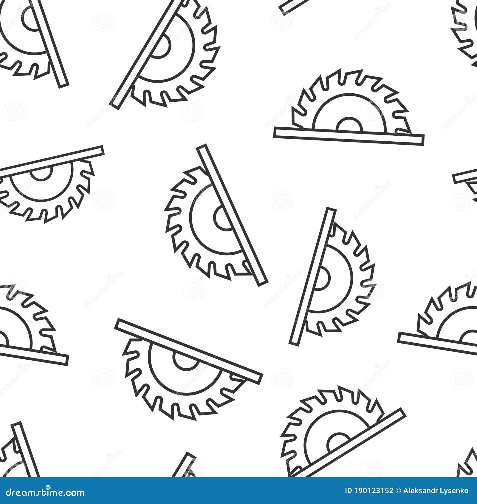 Saw Blade Icon in Flat Style. Circular Machine Vector Illustration on