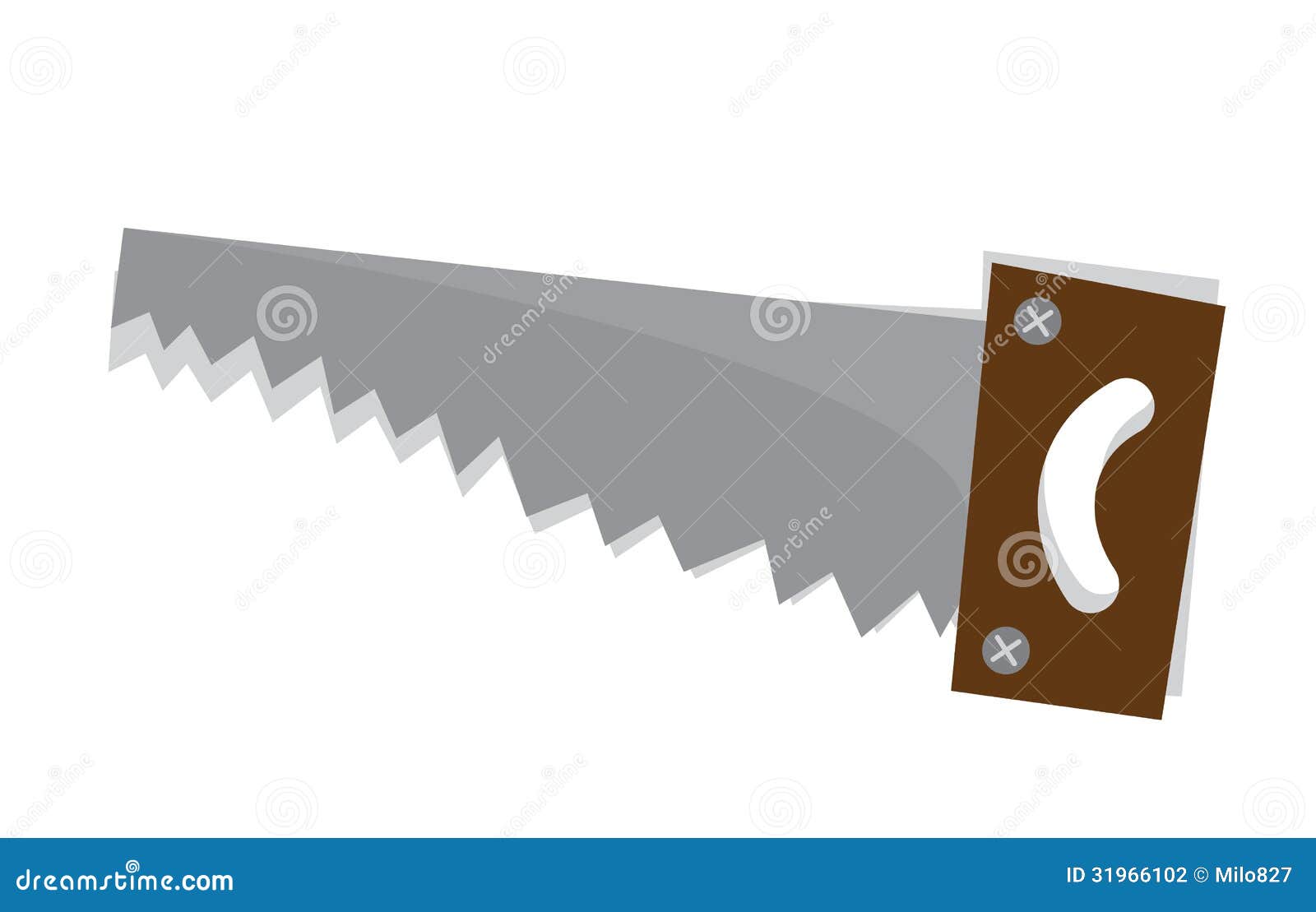 Saw Isolated stock vector. Illustration of carpentry 31966102