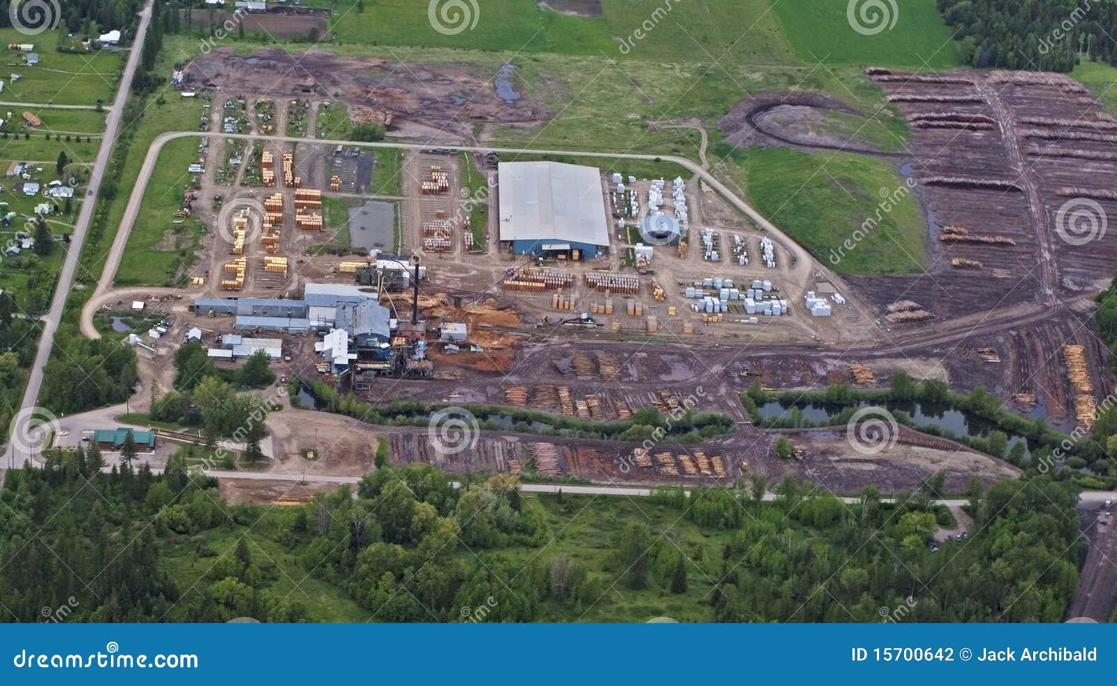 Sawmill And Log Yard Stock Photography Image 15700642