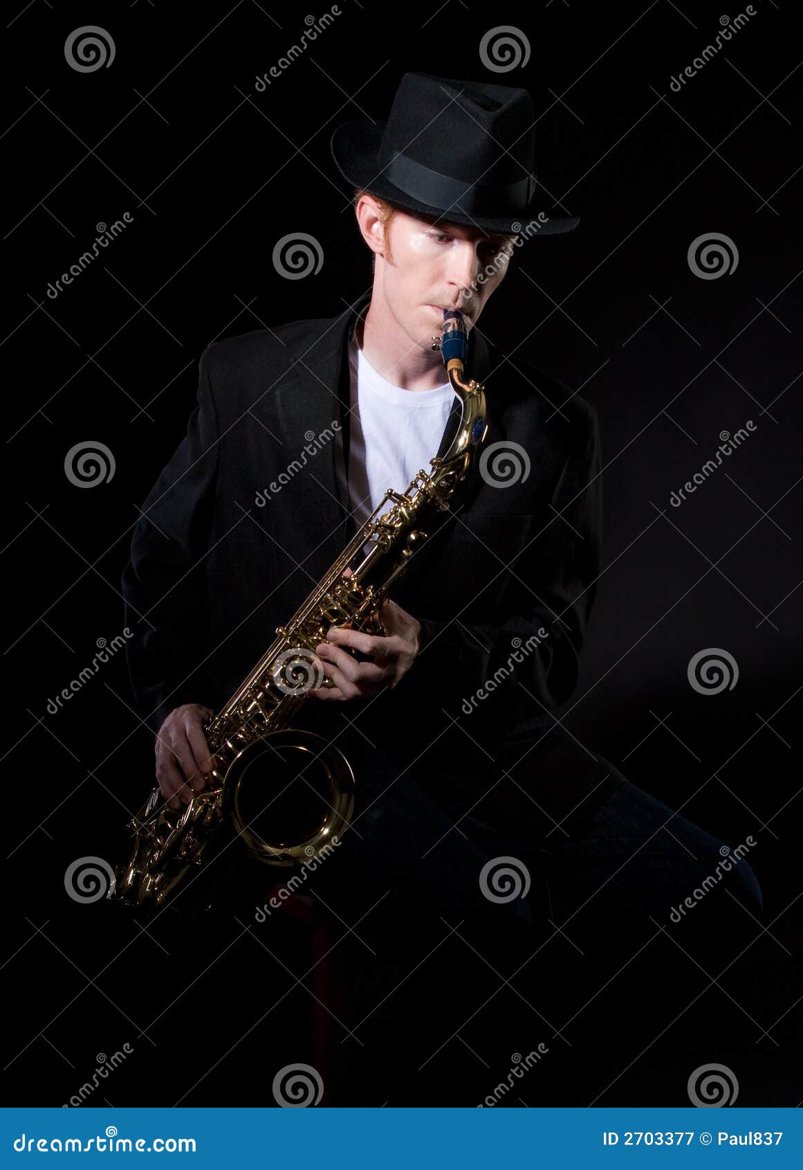 Sax Player 5 stock image. Image of musical, alto, horn 2703377