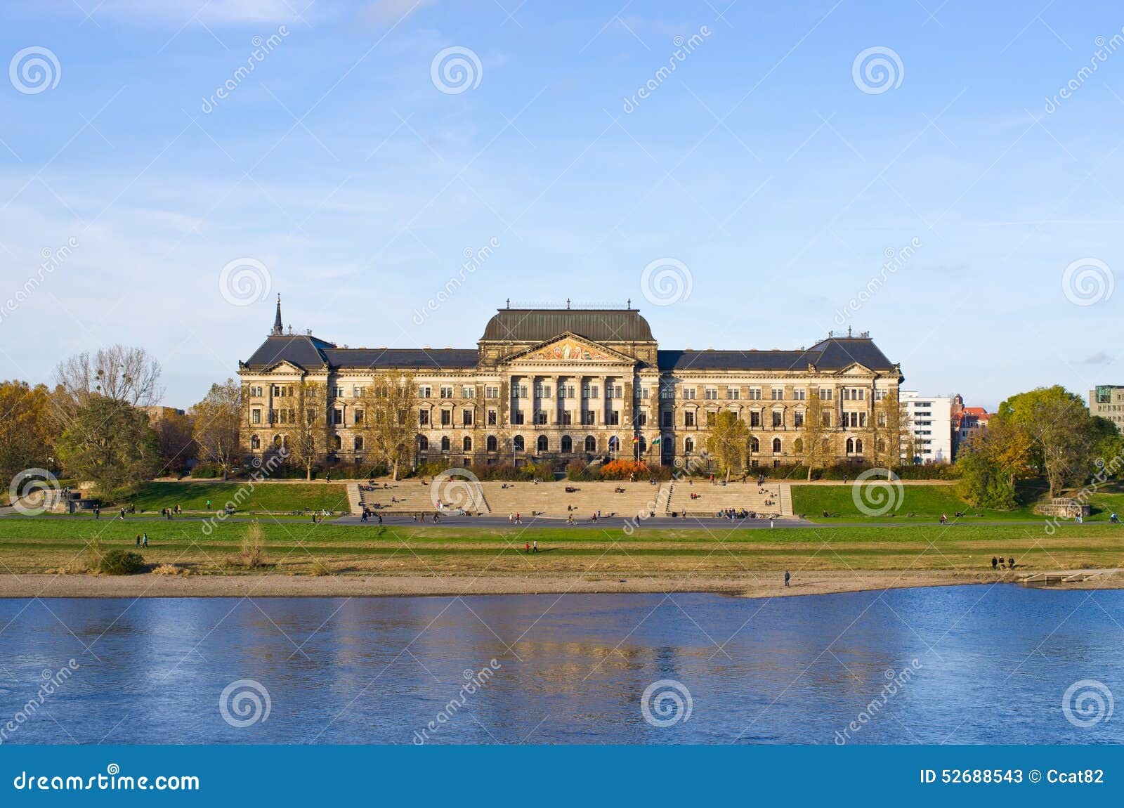 saxon state chancellery building - dresden, germany