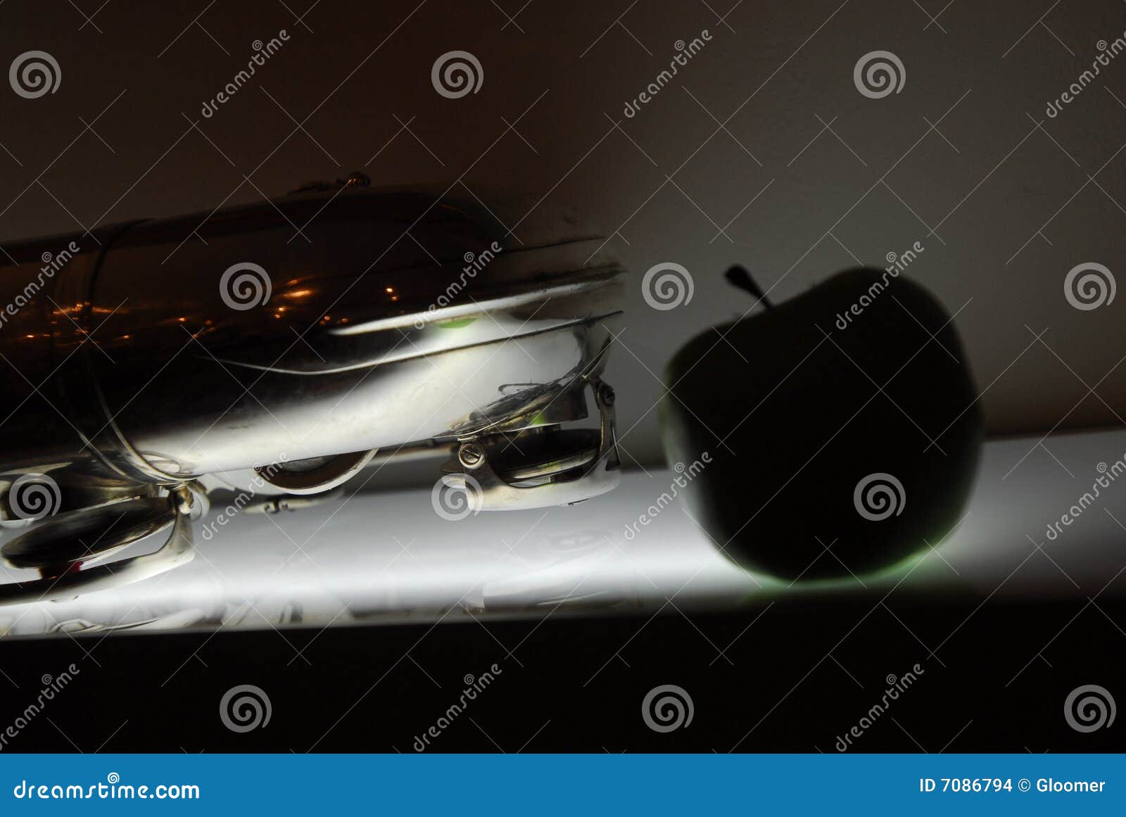 Saxophone and Apple stock photo. Image of life, apple 7086794