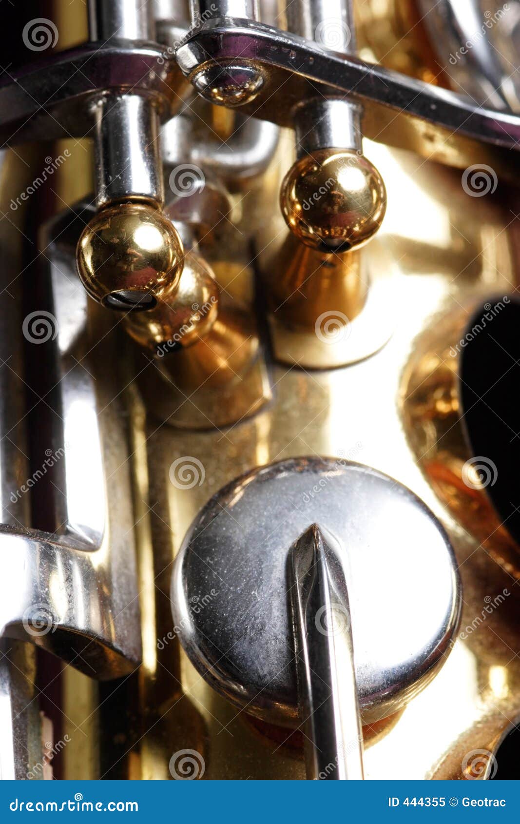 Saxophone detail stock image. Image of alto, soprano, keys 444355
