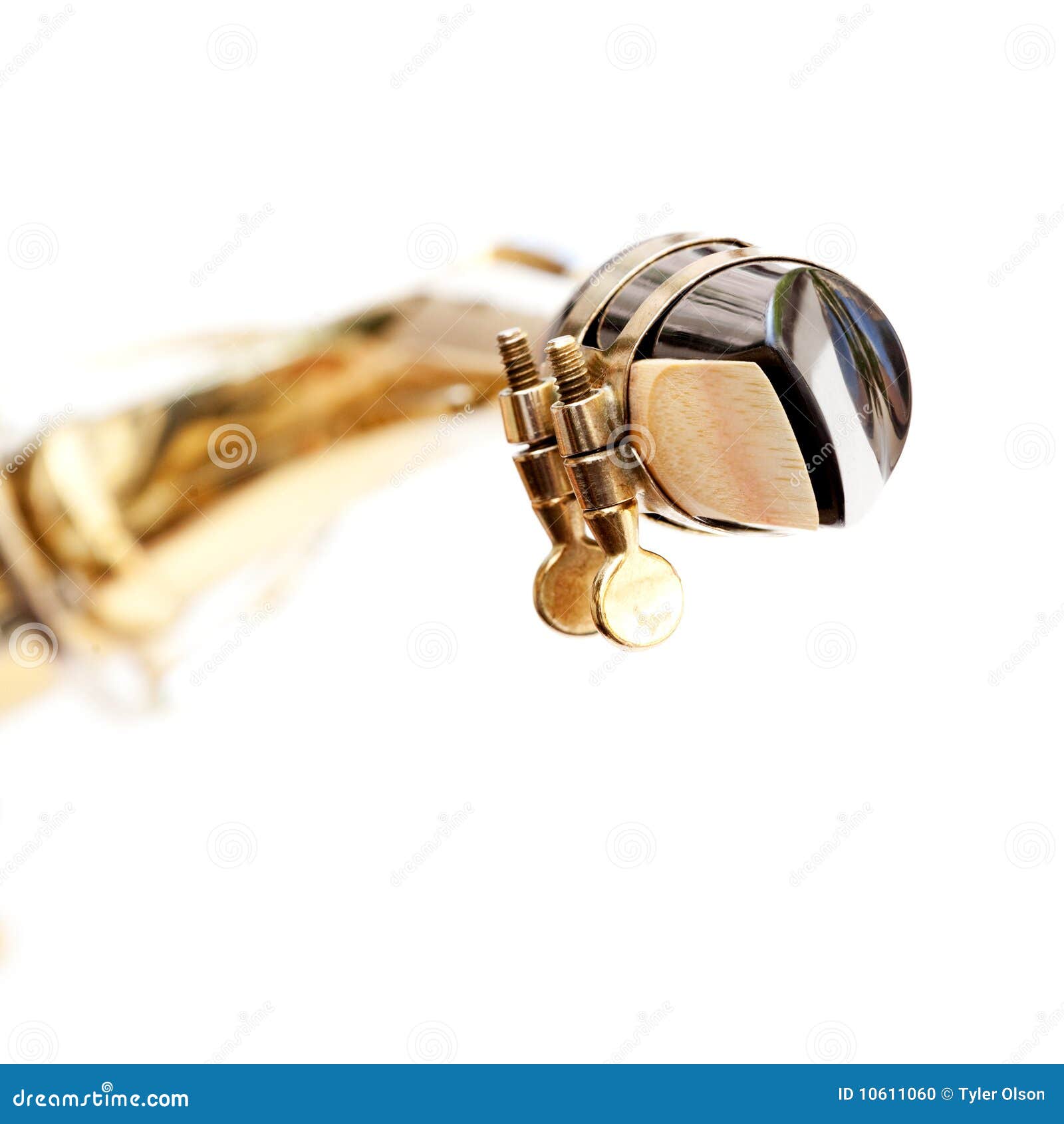 Saxophone Mouthpiece stock photo. Image of sound, close 10611060