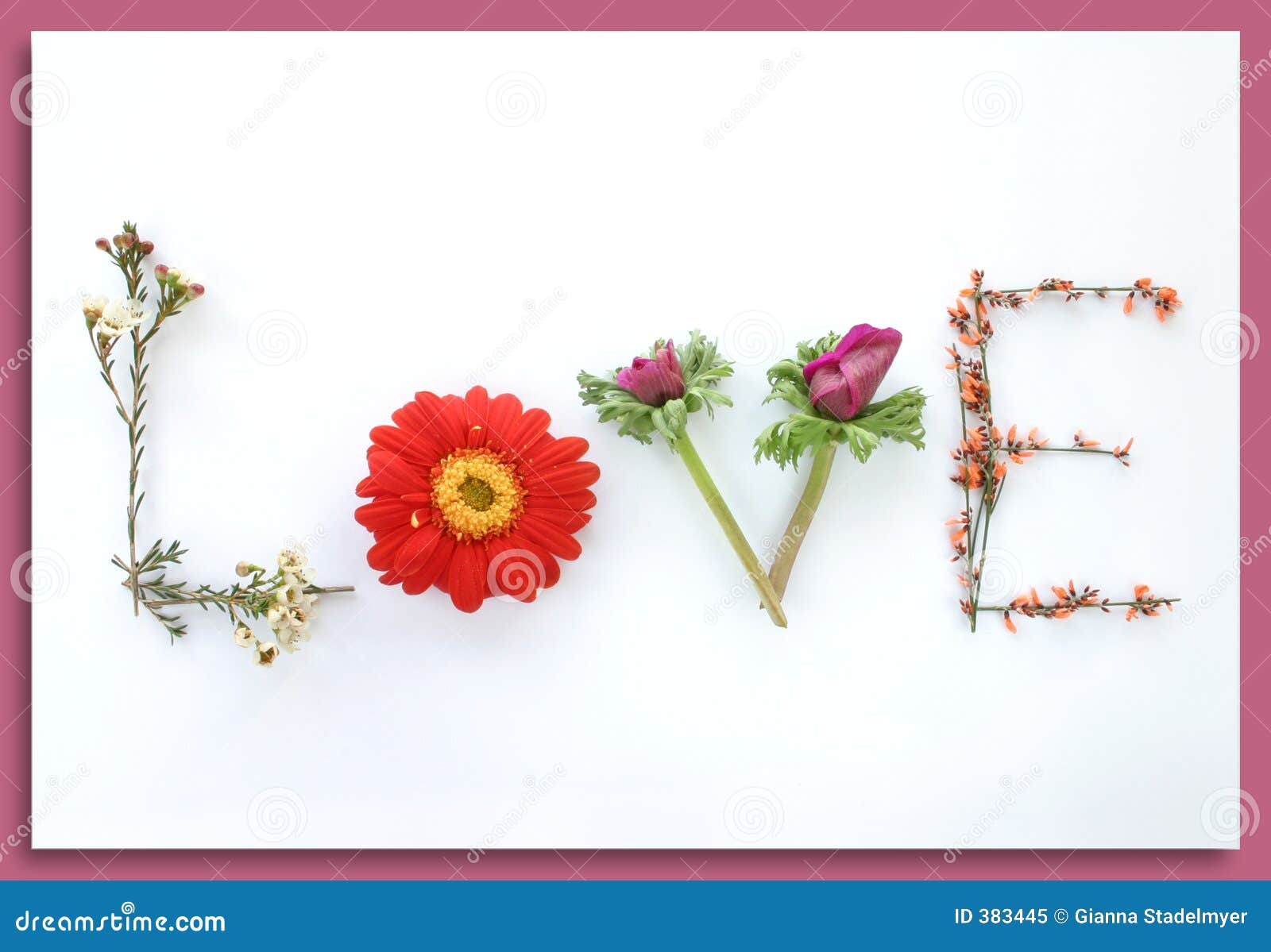 say it with flowers: love