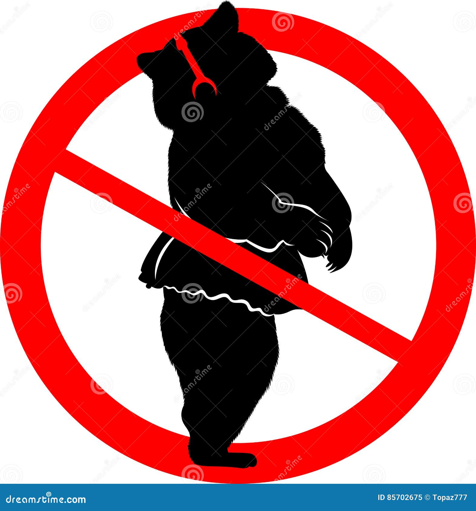 Say NO! To Animals in Circuses. Ban Circus Animals Using a Stock Vector