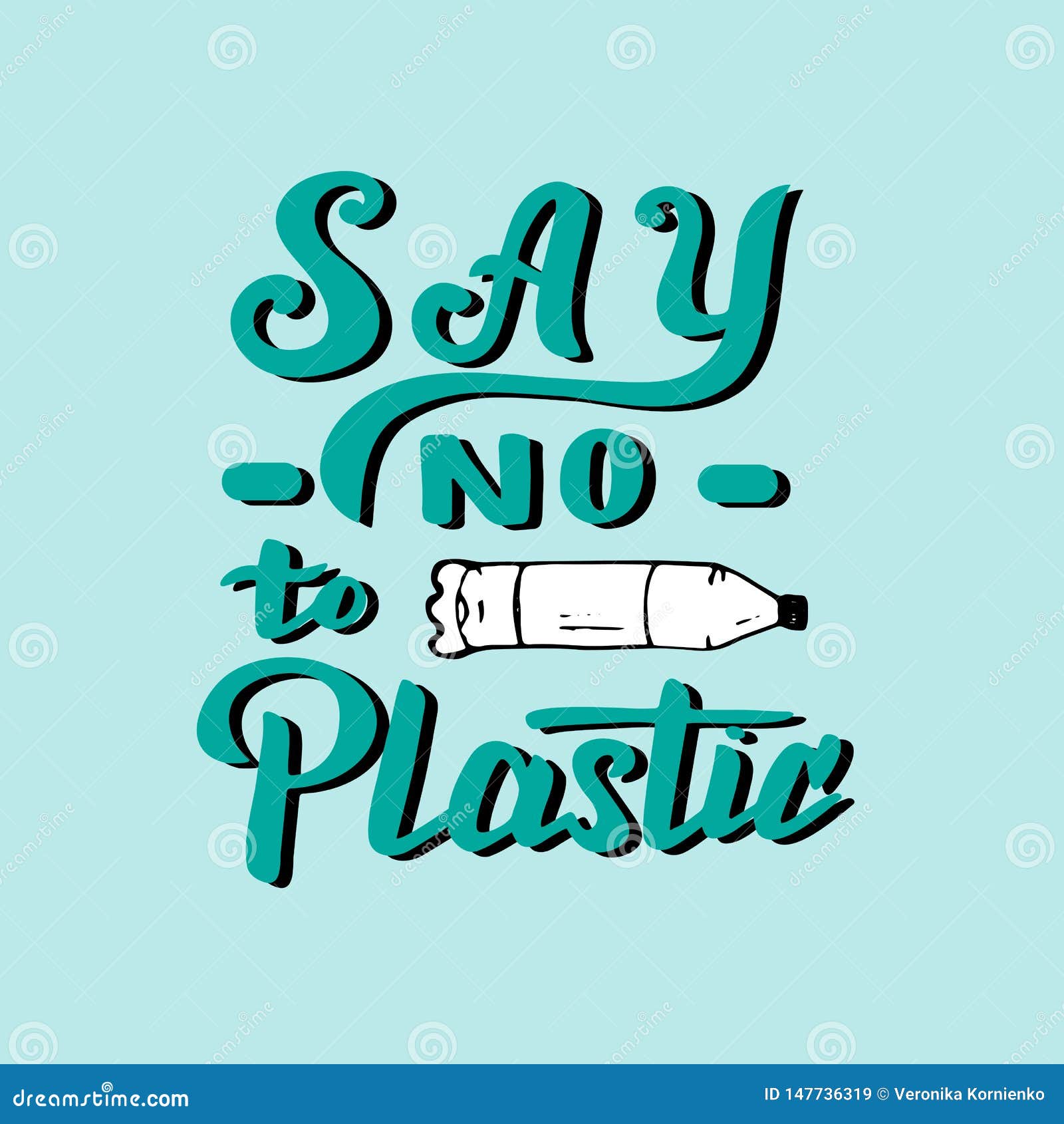 Poster On Say No To Plastic - DesaignHandbags Poster On Say No To Plastic - DesaignHandbags