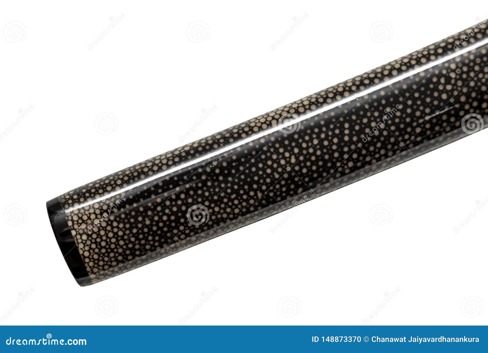 Saya : Scabbard of Japanese Sword on with Ray Skin Wrapped Stock Photo -  Image of isolated, artwork: 148873370