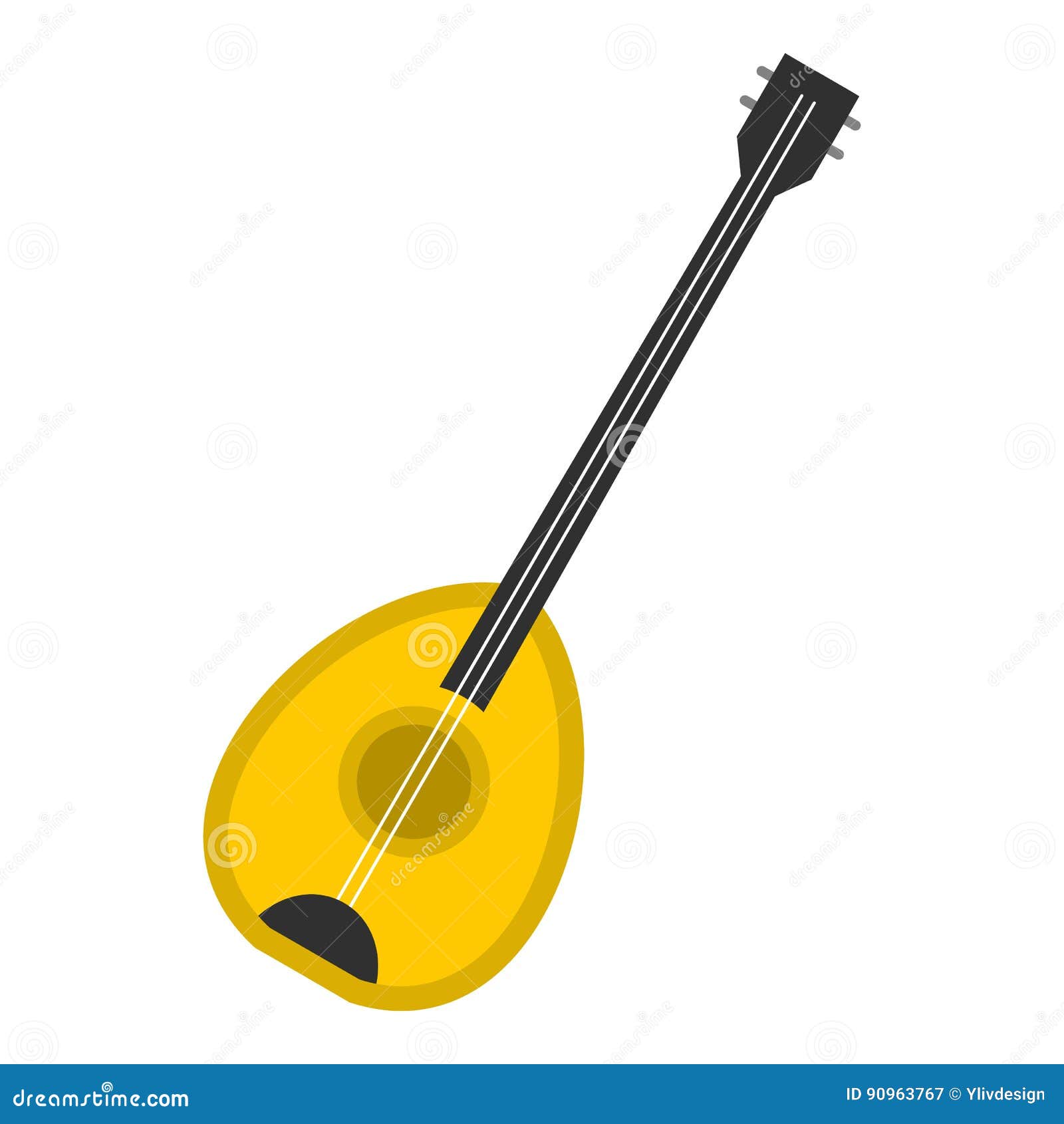 Saz Baglama Music Instrument Icon Isolated Stock Vector - Illustration of  entertainment, sign: 90963767