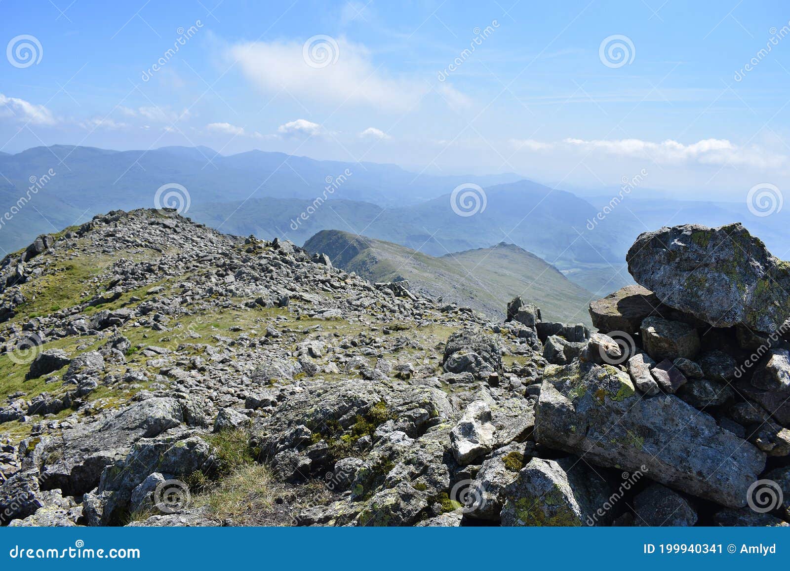 sca fell summit area, lake district