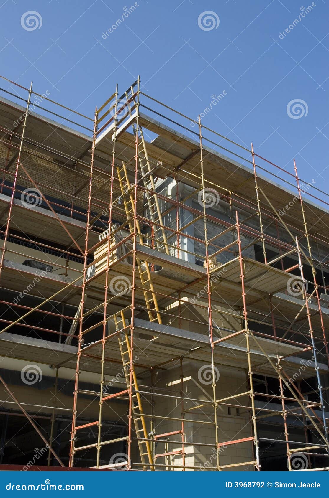 Scaffold stock photo. Image of land, ireland, steel, street 3968792