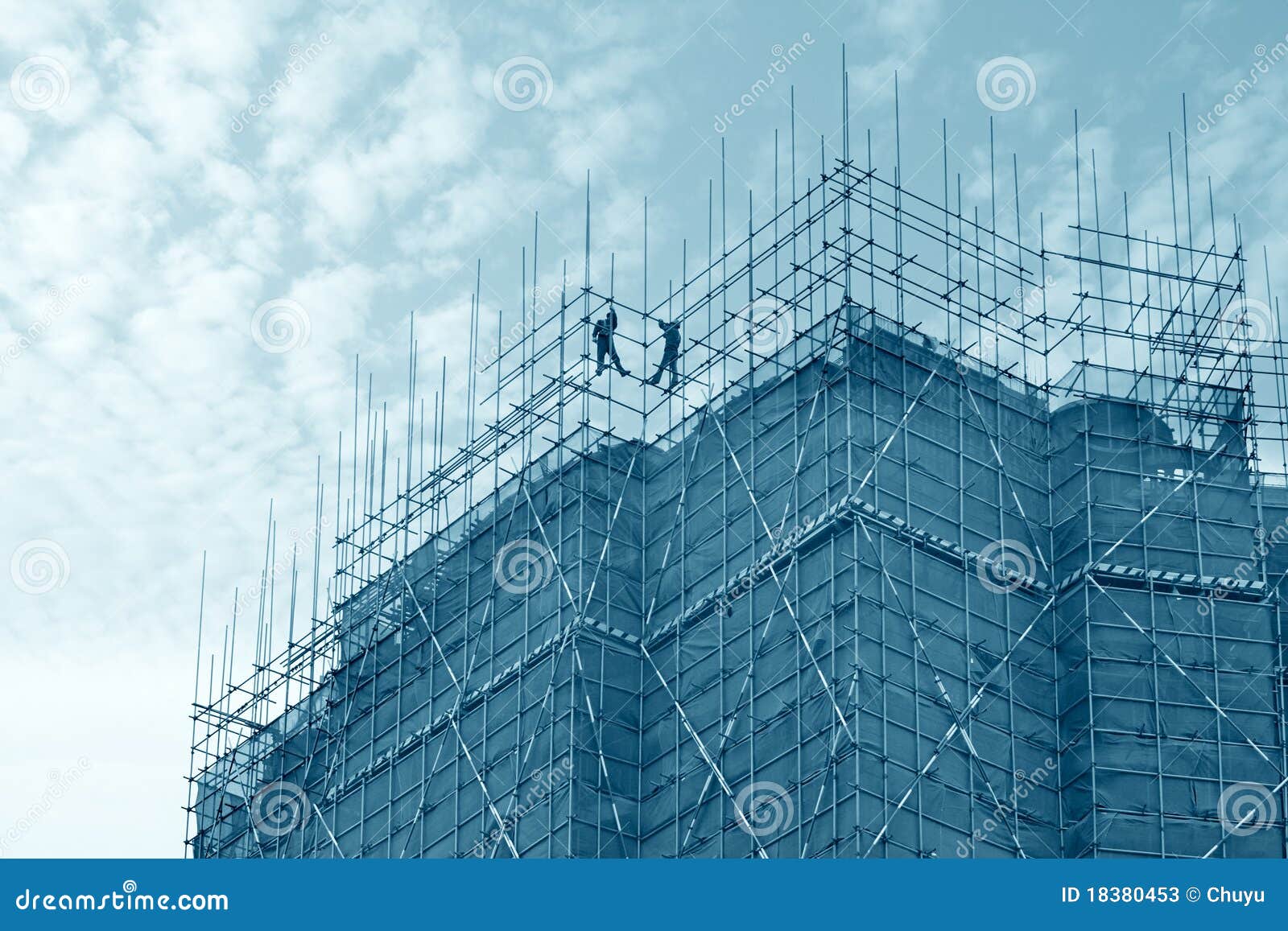 scaffold and building