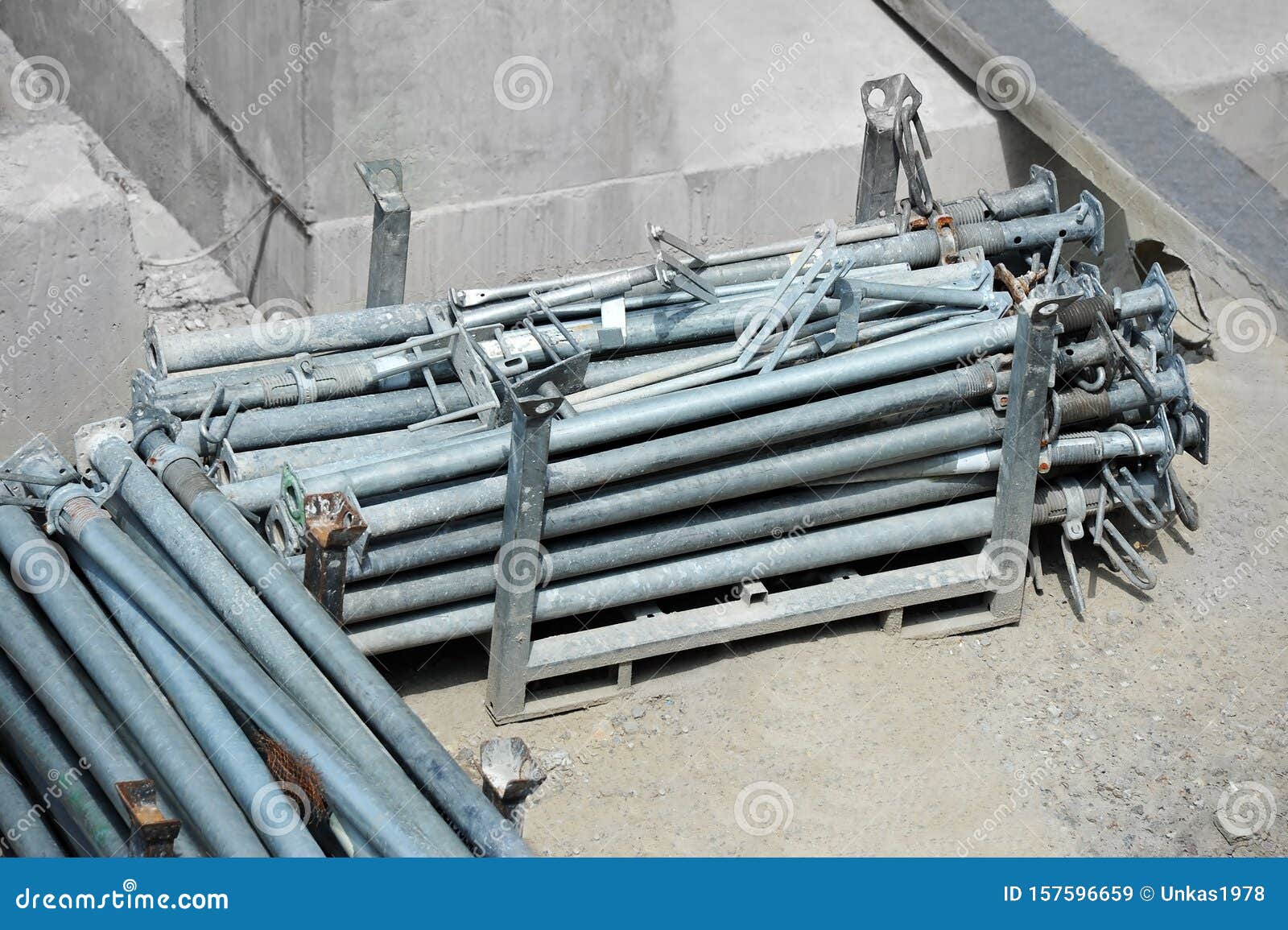 Scaffolding Construction Equipment Stock Image Image of site