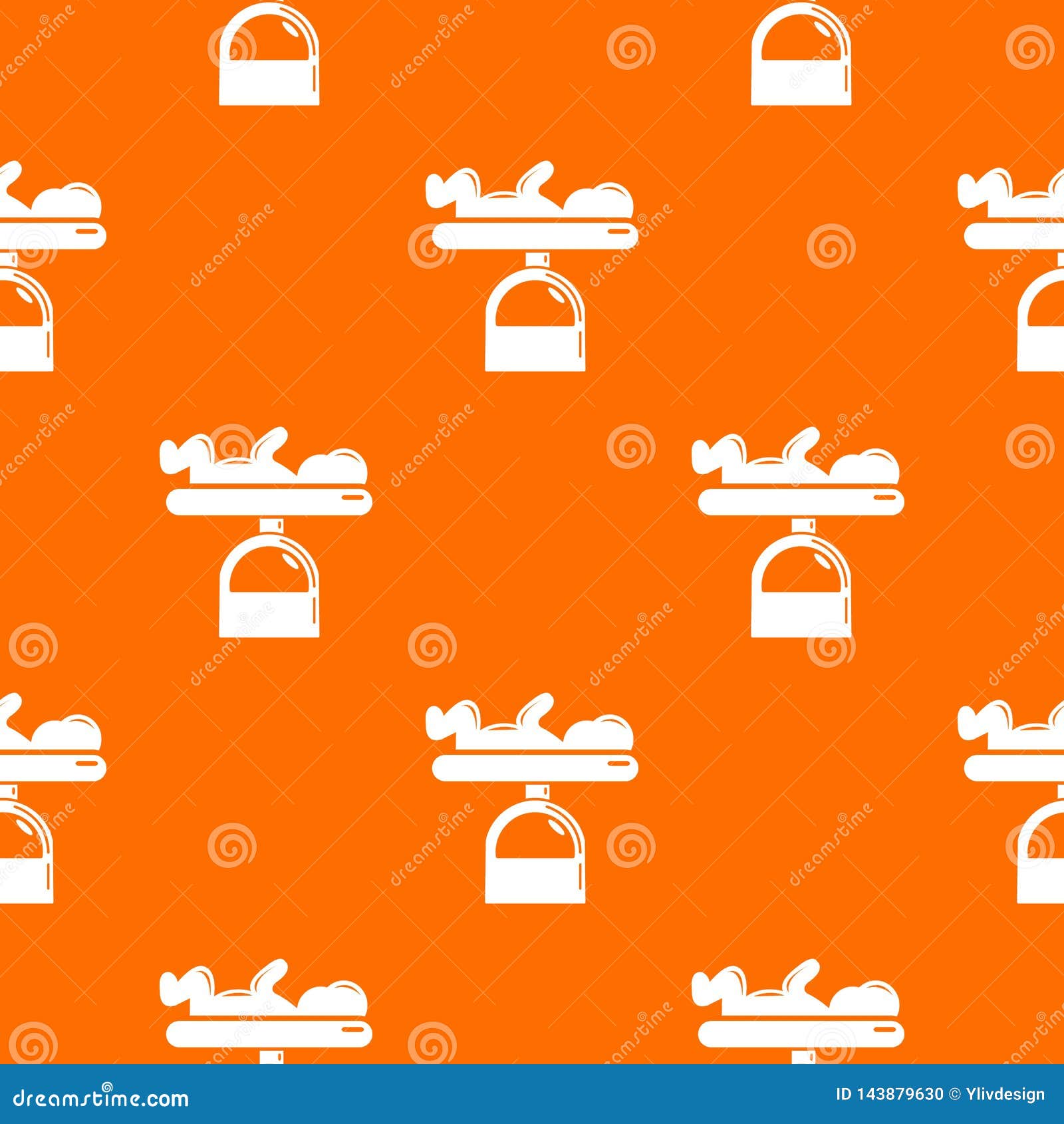 Scale Baby Pattern Vector Orange Stock Vector Illustration of healthy