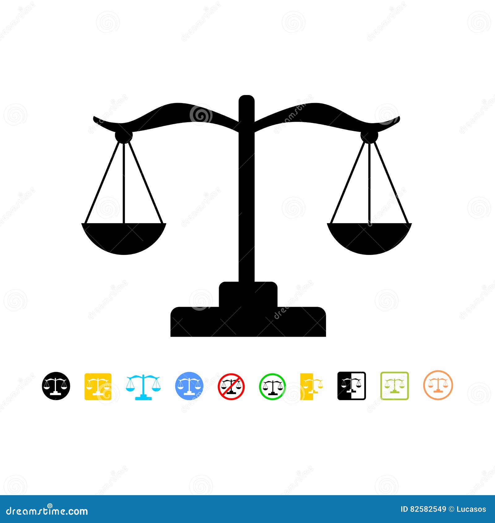 Scale Icon on White Background Stock Vector Illustration of vector