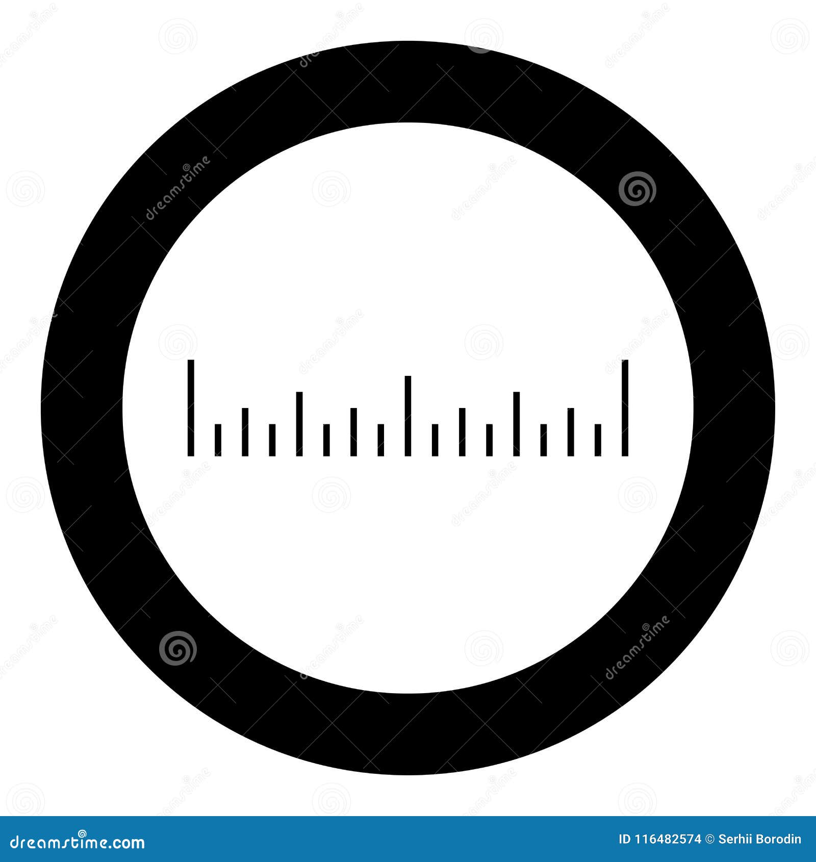 scale ruler icon black color vector illustration simple image stock
