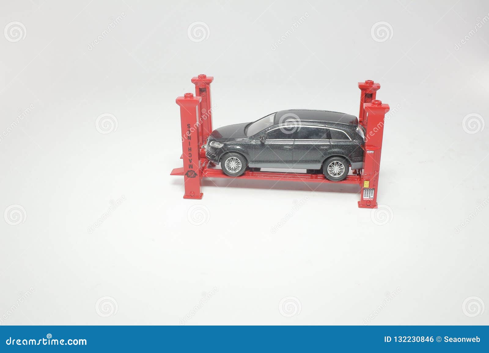 A Scale Tiny of Model Car Lift Stock Photo Image of equipment, mend
