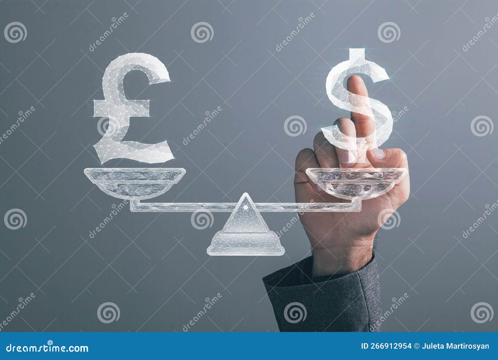On Scales Dollar and Pound Icon from  Stock Photo Image of bank