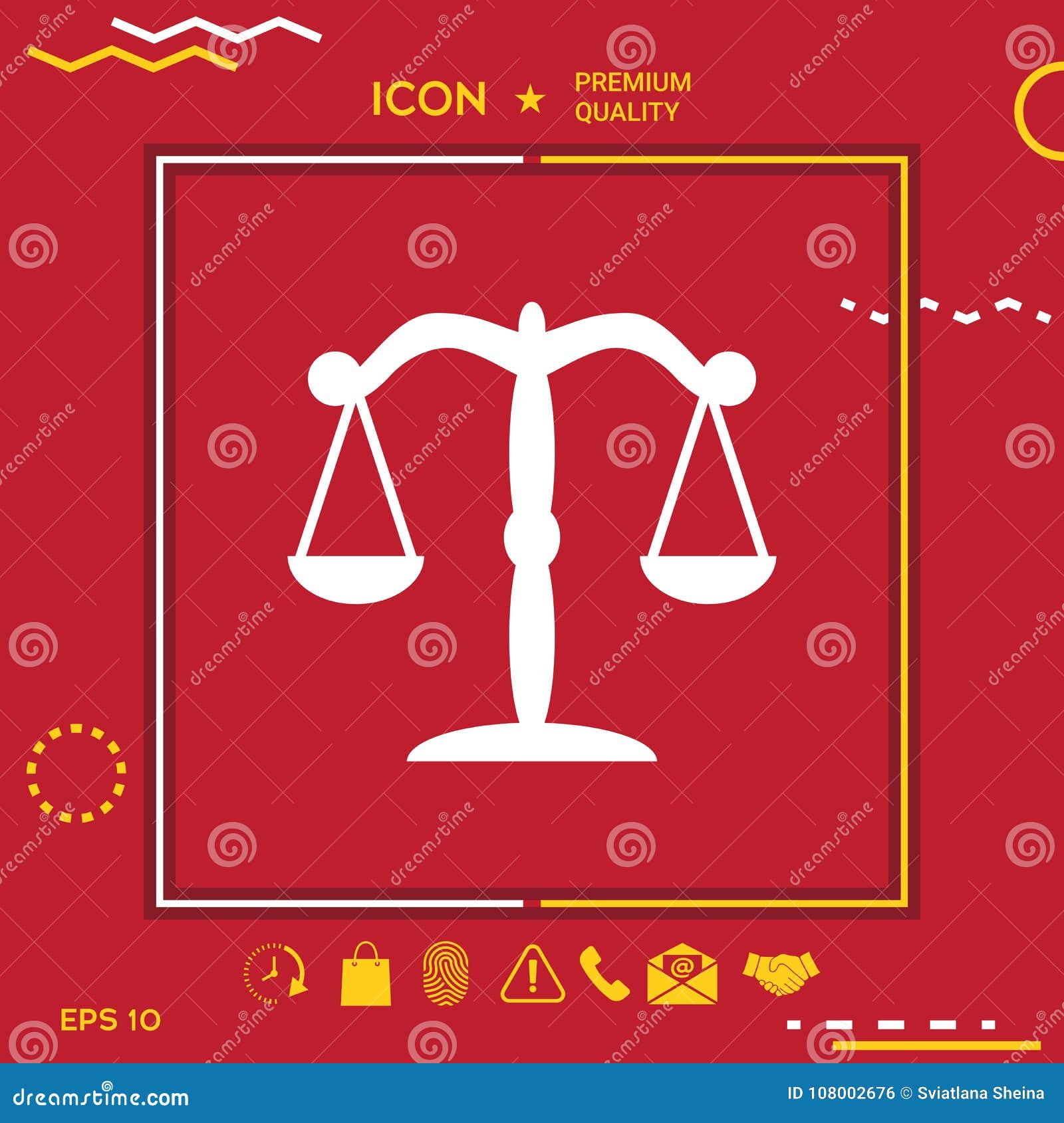 Scales symbol icon stock vector. Illustration of measure 108002676