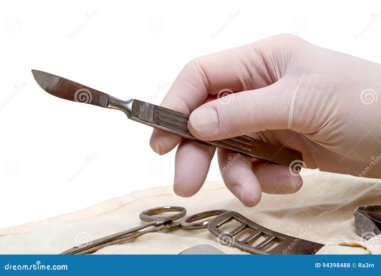 Scalpel Chirurgical à Disposition Photo stock - Image du gant, latex:  94398488