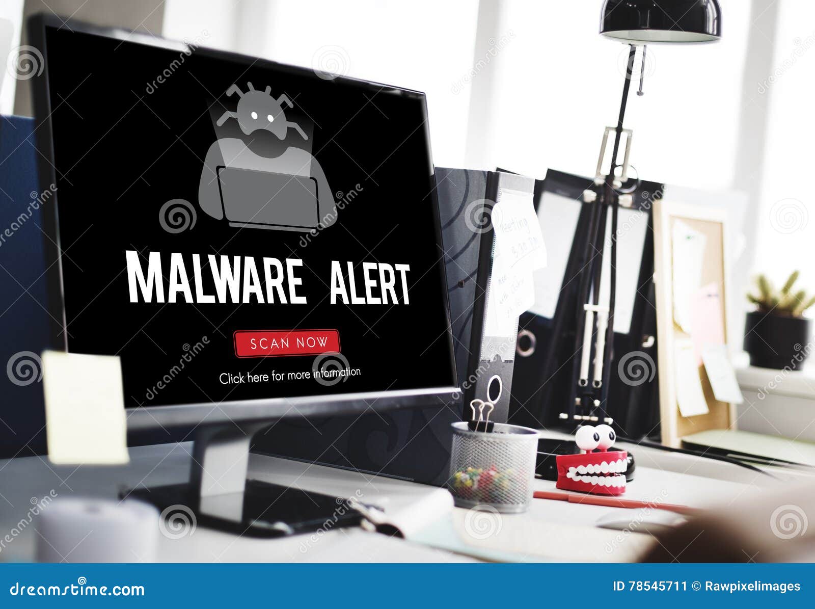 scam virus spyware malware antivirus concept