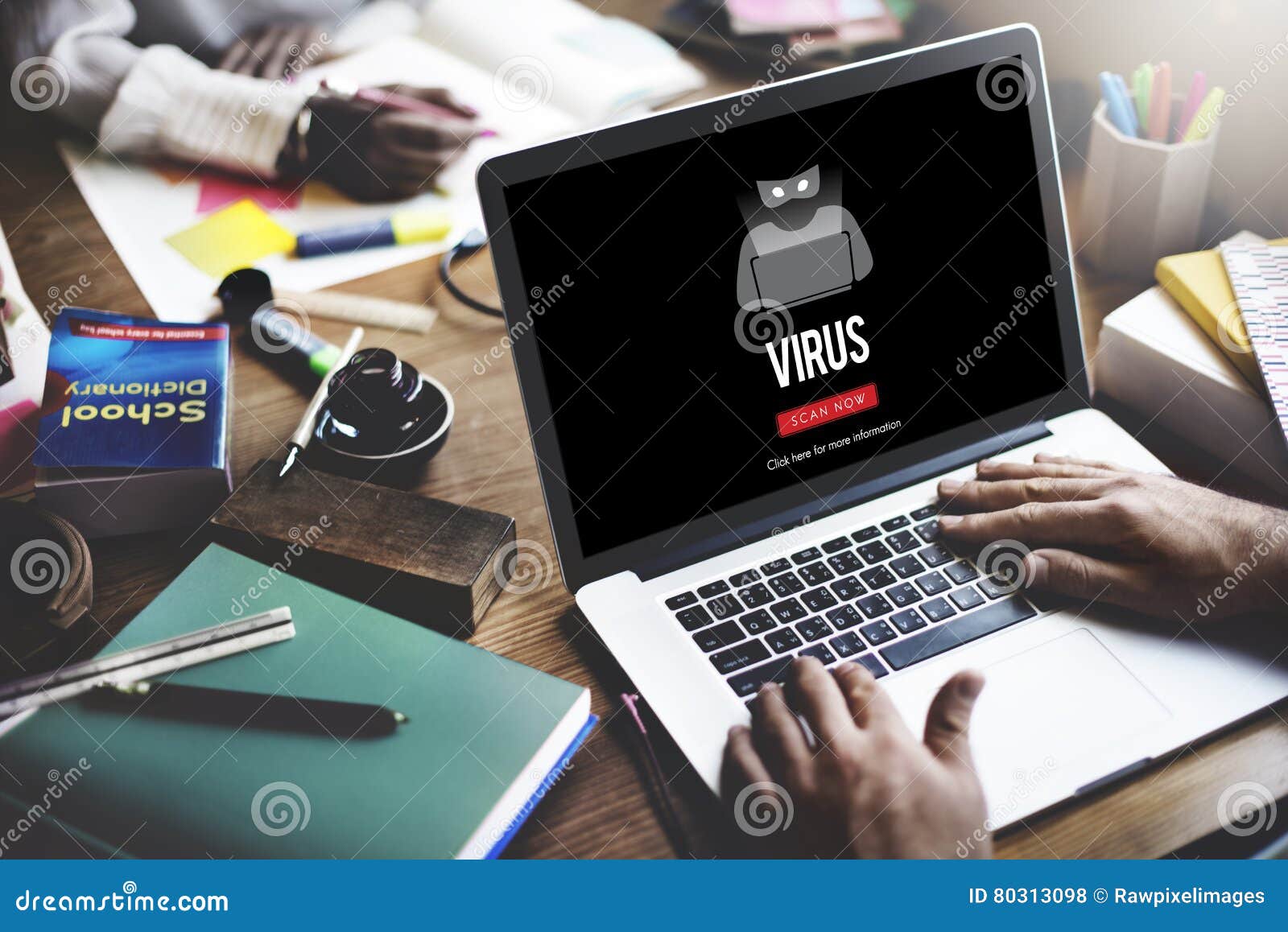 scam virus spyware malware antivirus concept