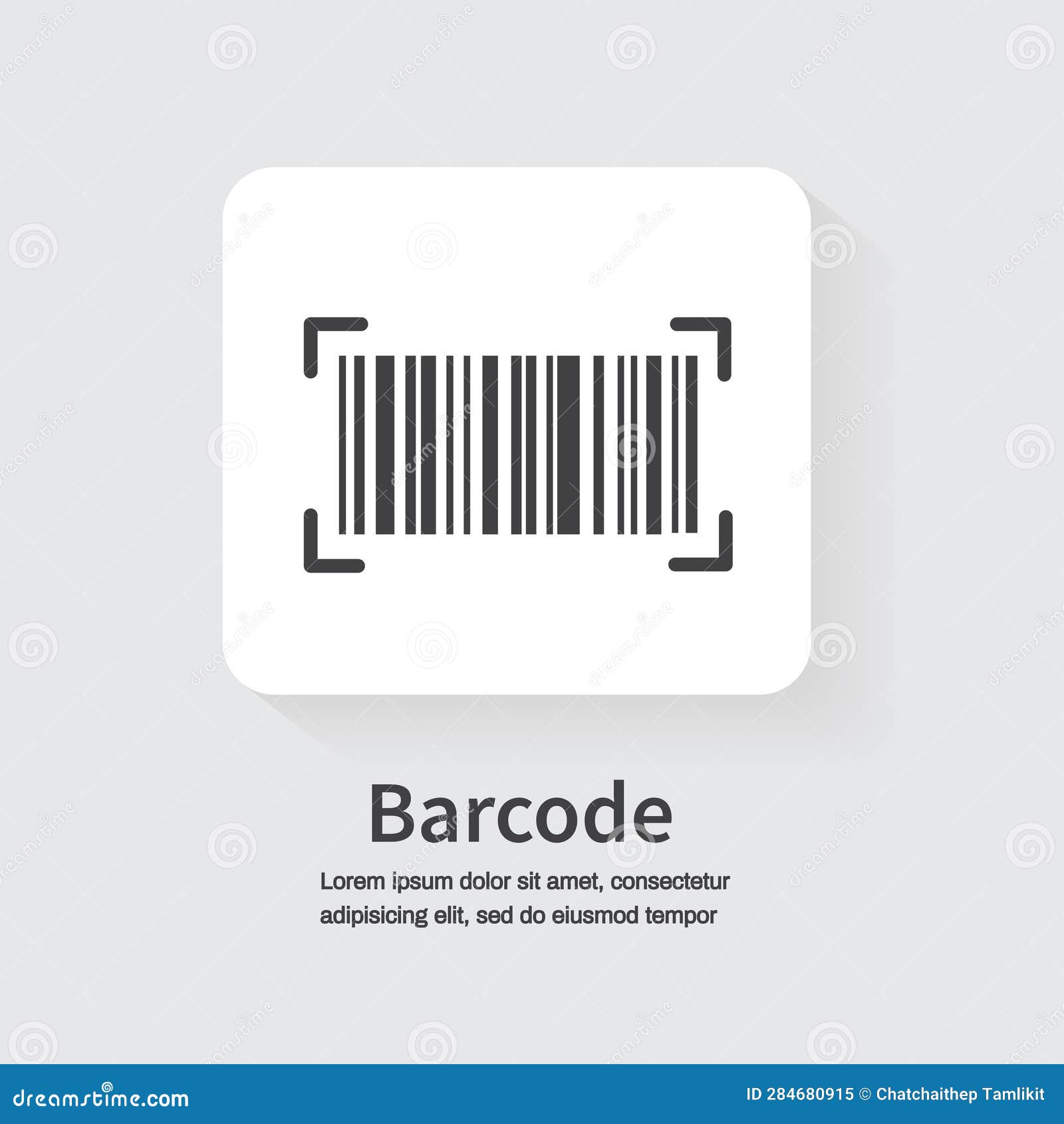 Scan Bar Code. Design for Website and Mobile Apps. Vector Illustration