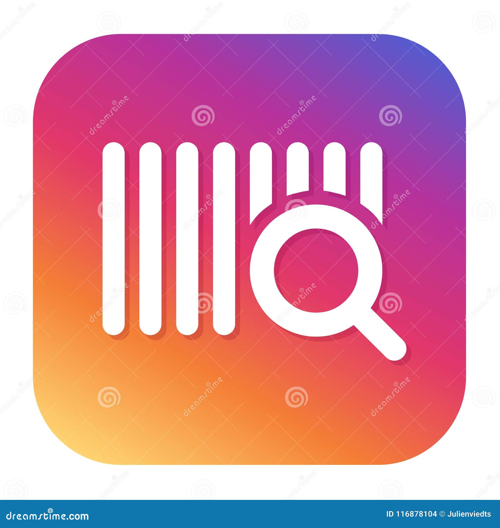 Scan Code Icon with Button. ECommerce Shopping Symbol Stock Vector Illustration of lens, phone: 116878104