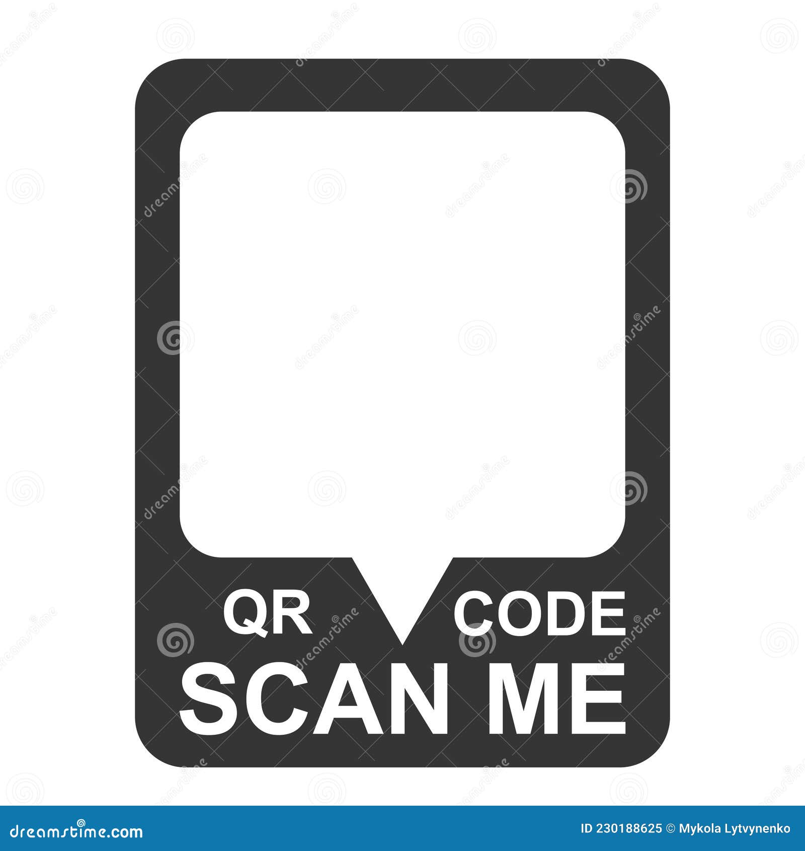 Barcode icon template item scan mark Royalty Free Vector