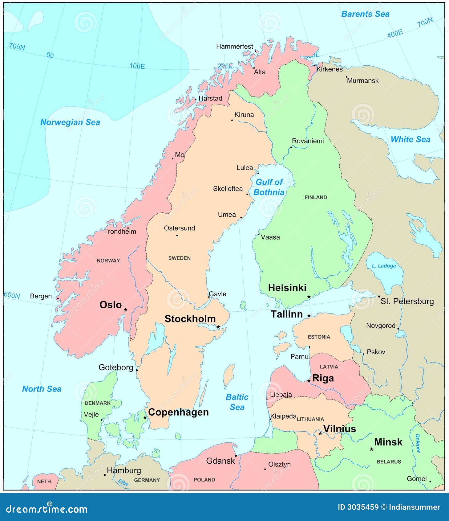 scandinavia map