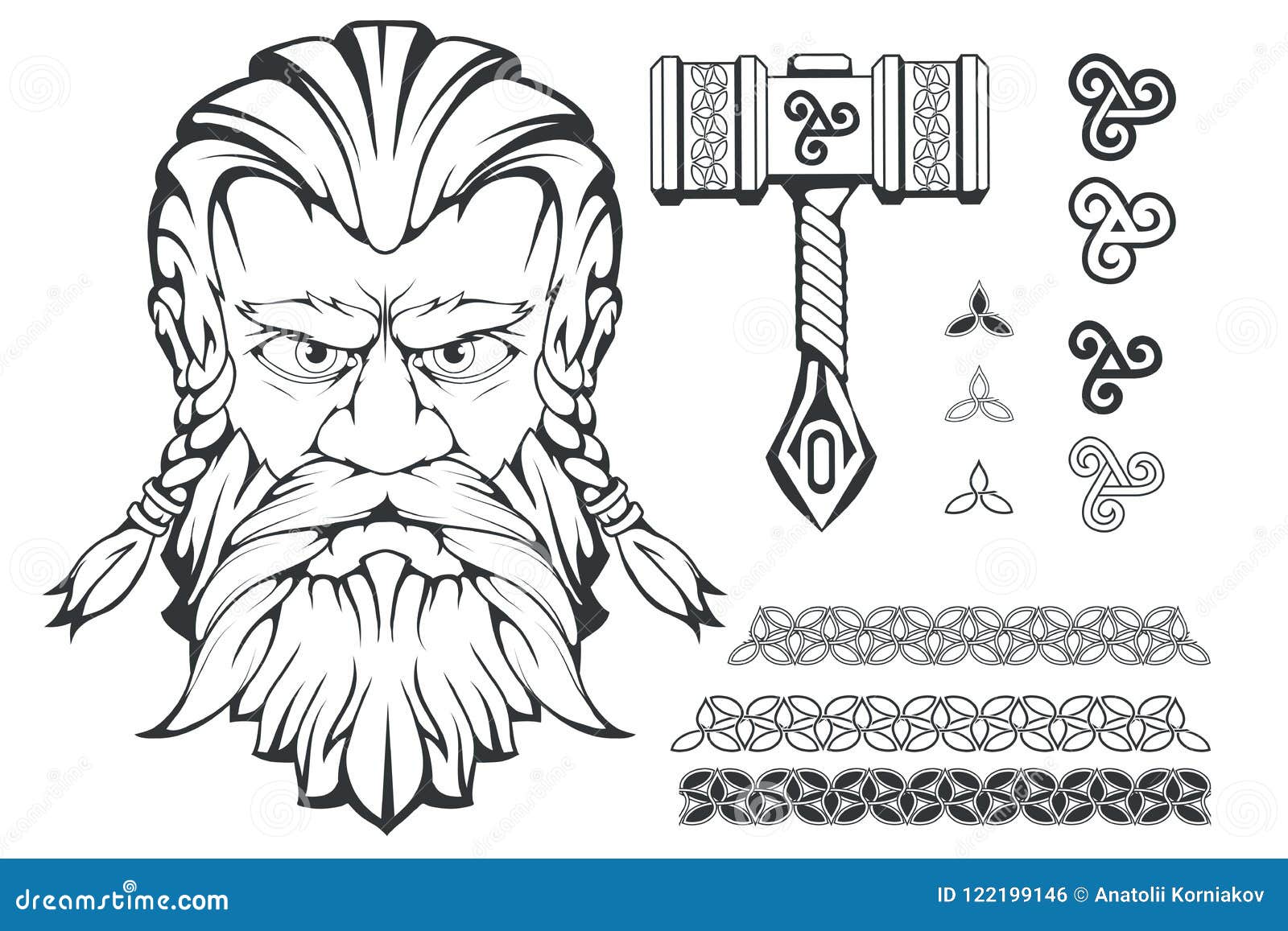 How To Draw Thors Hammer  Step By Step Thor Hammer Drawing PNG Image   Transparent PNG Free Download on SeekPNG