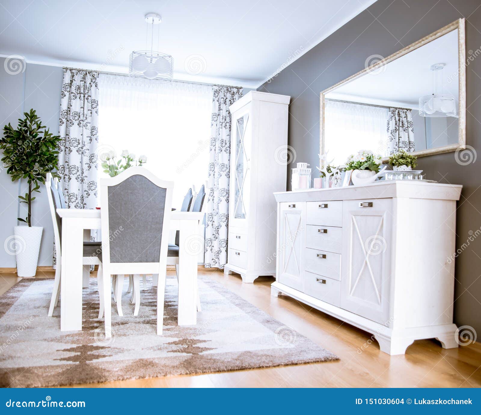 Scandinavian Interior Design Nordic Style Stock Photo