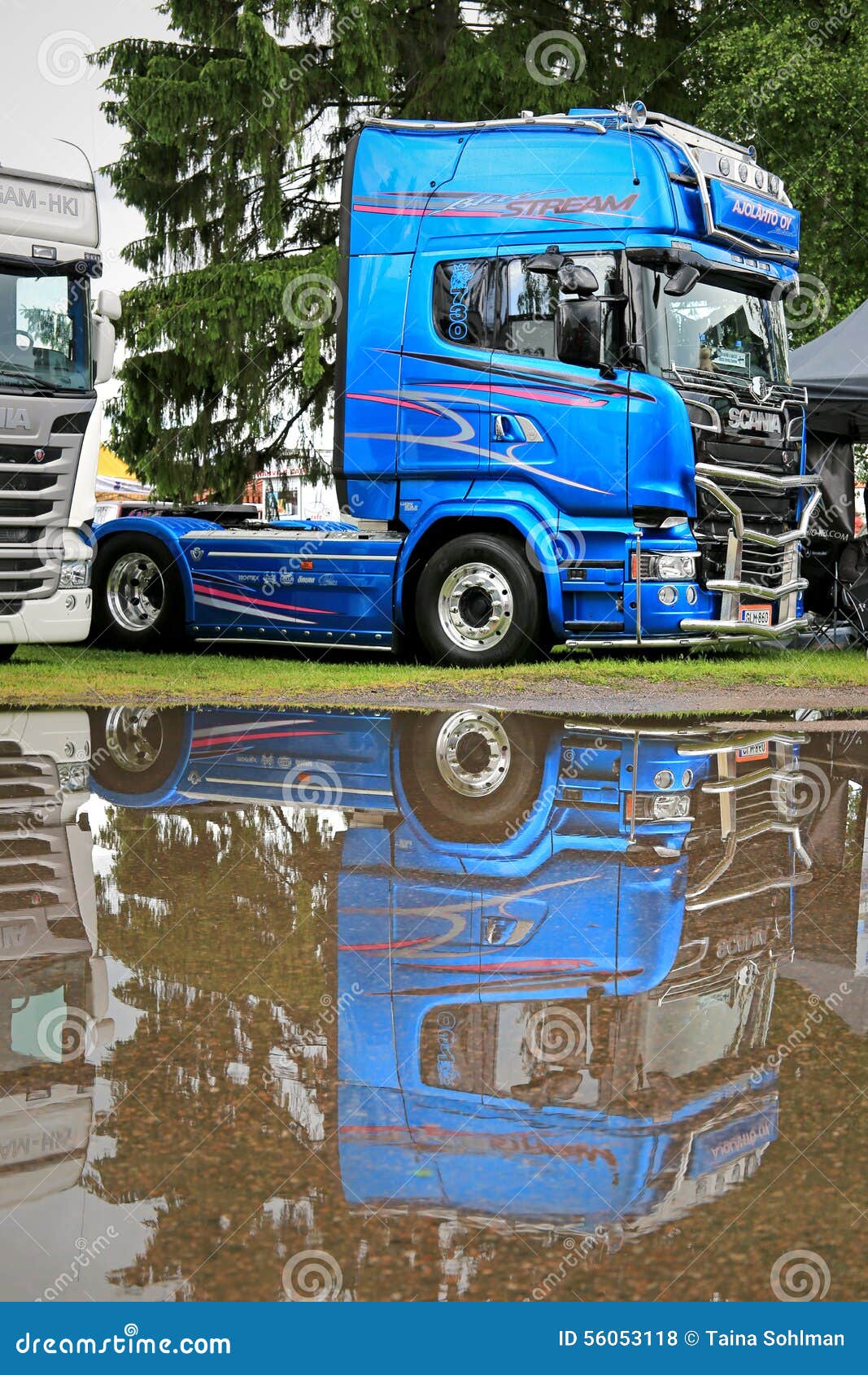 Scania Blue Stream R730 Limited Edition Truck Tractor Editorial Stock Photo 
