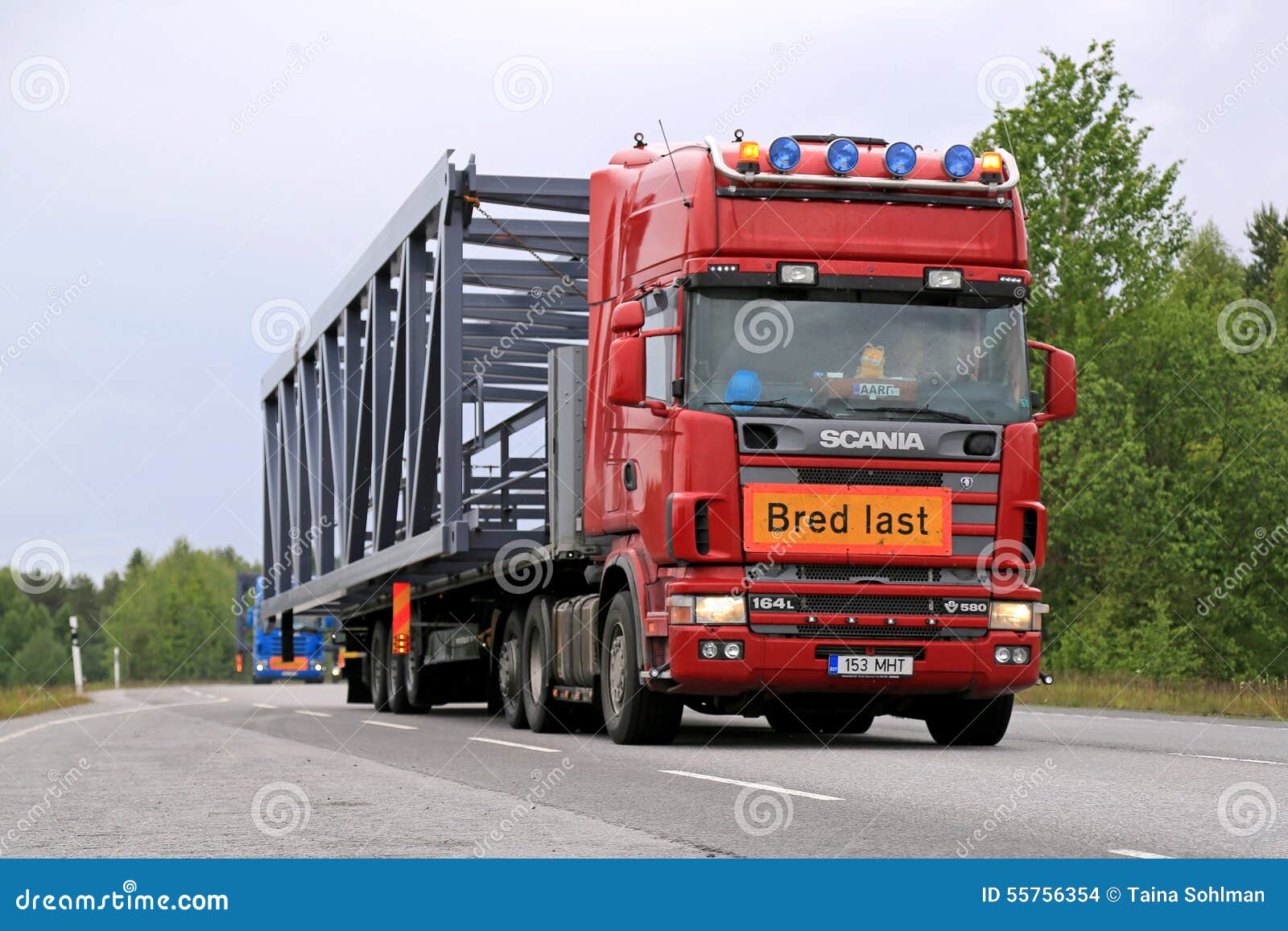 Big Truck With Carhauling Trailer Stock Photo  CartoonDealer.com 11110788