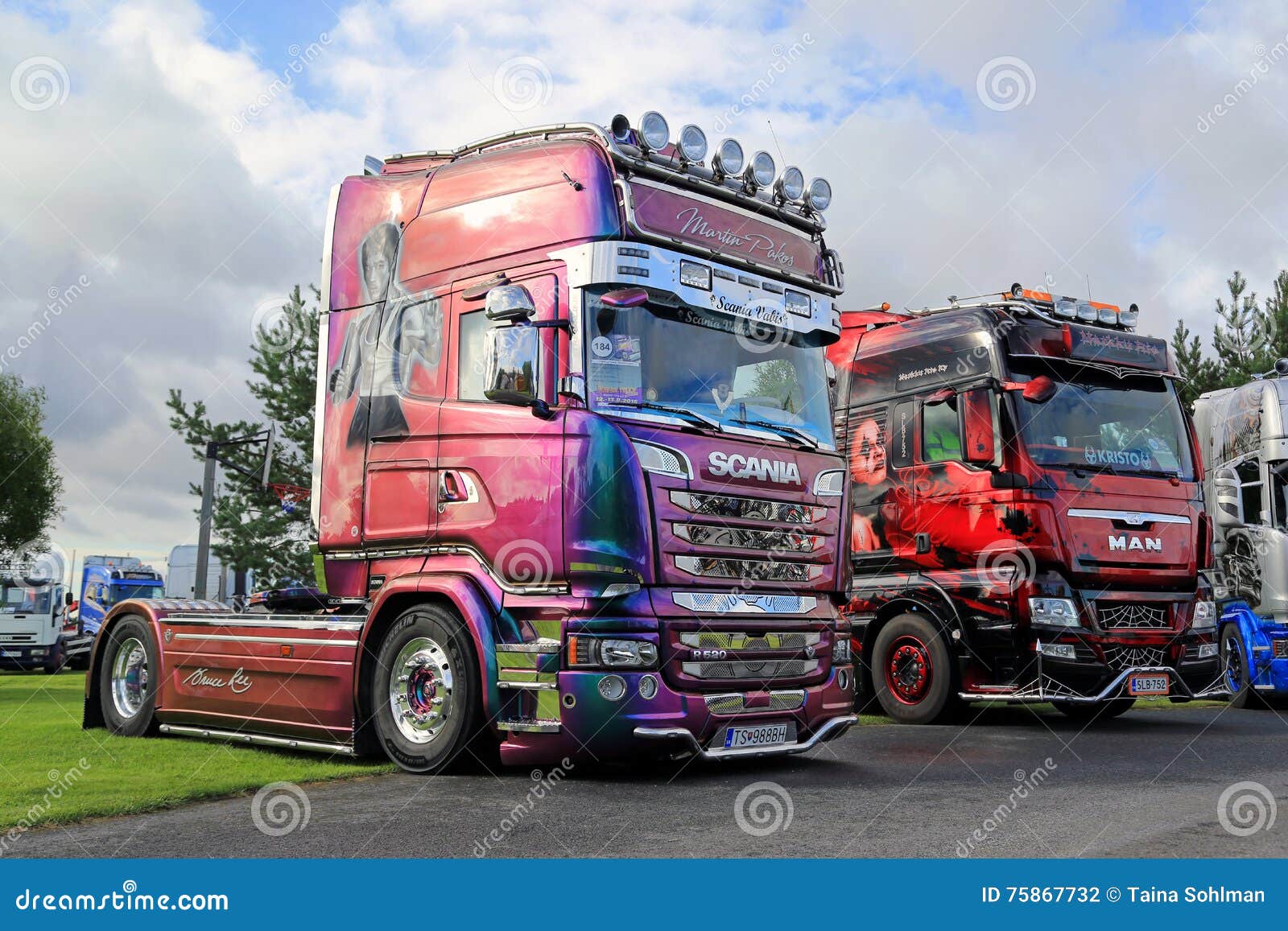 Scania R5 Bruce Lee Of Martin Pakos On Power Truck Show Stock Photo Megapixl Scania R5 Bruce Lee Of Martin Pakos On Power Truck Show Stock Photo Megapixl