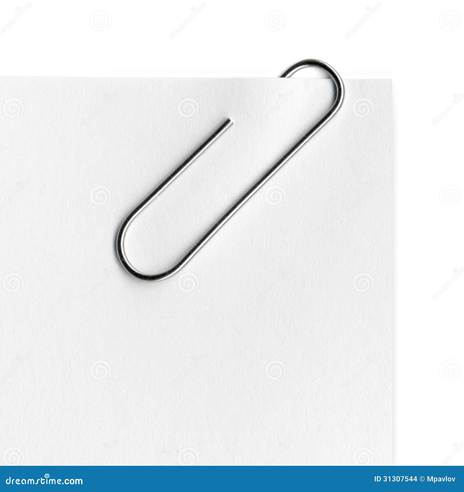 scanned metal paper clip