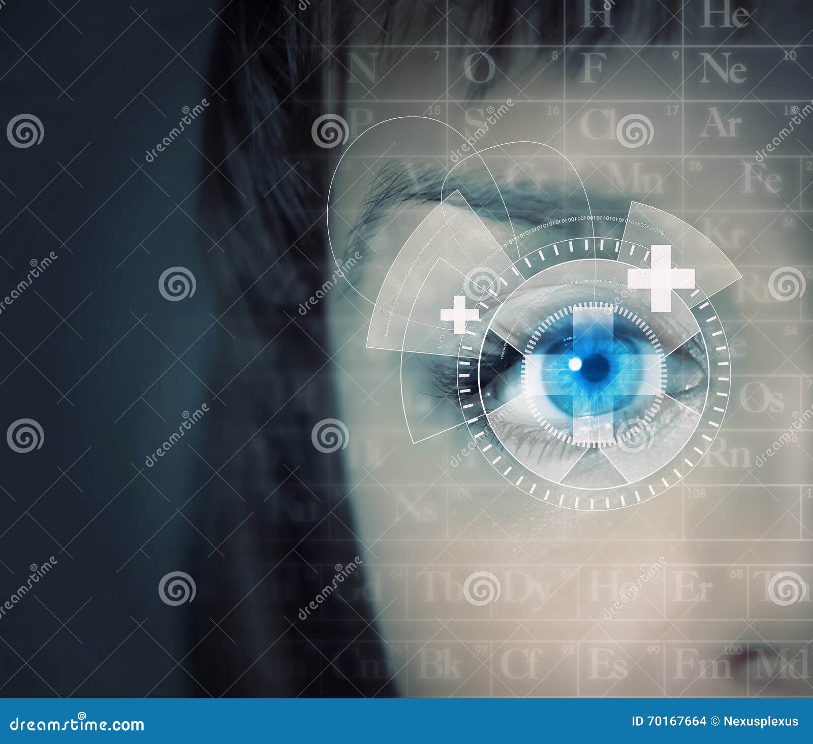 Scanning for Personality Identification Stock Photo Image of view