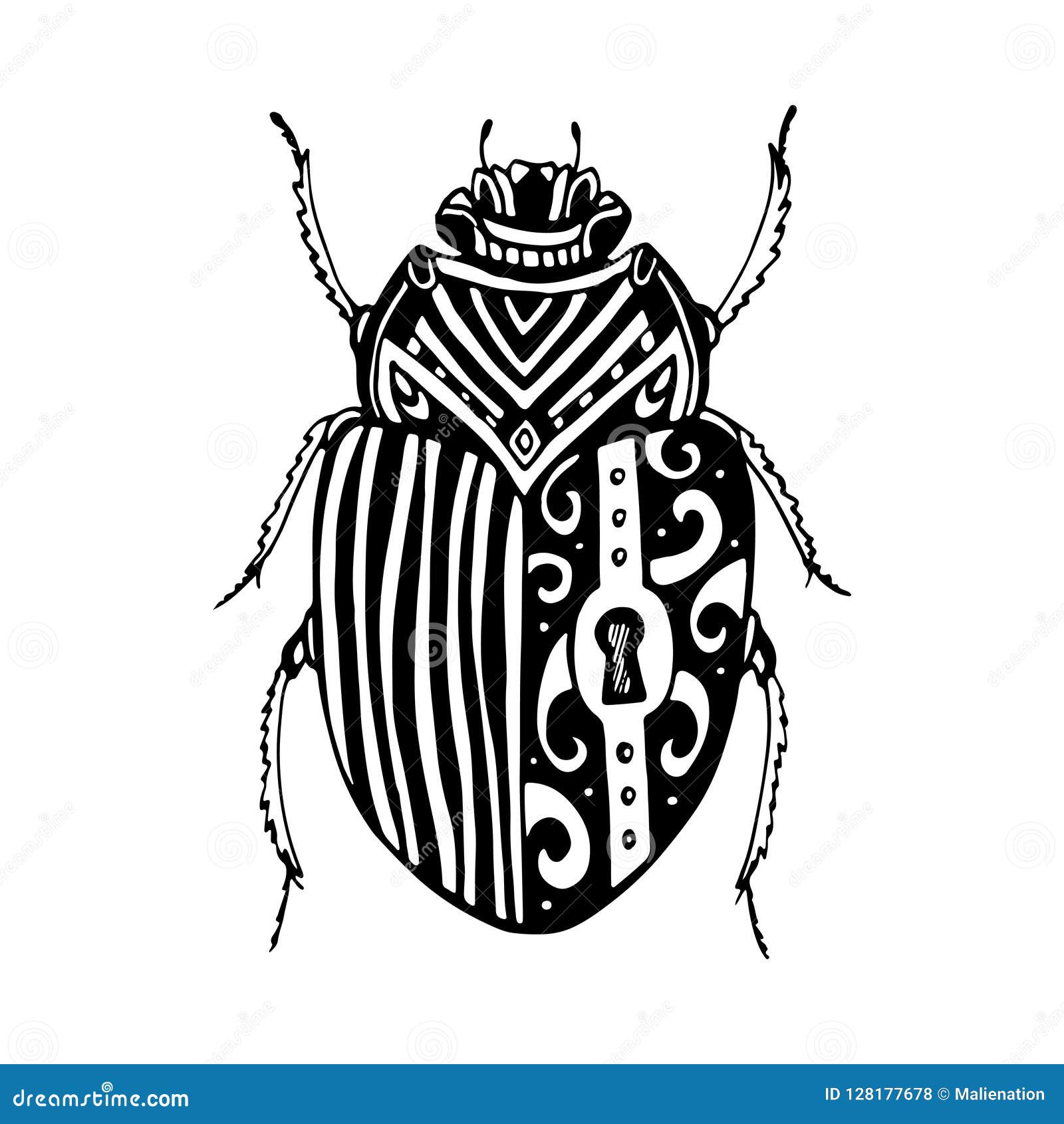 egyptian scarab beetle tattoo