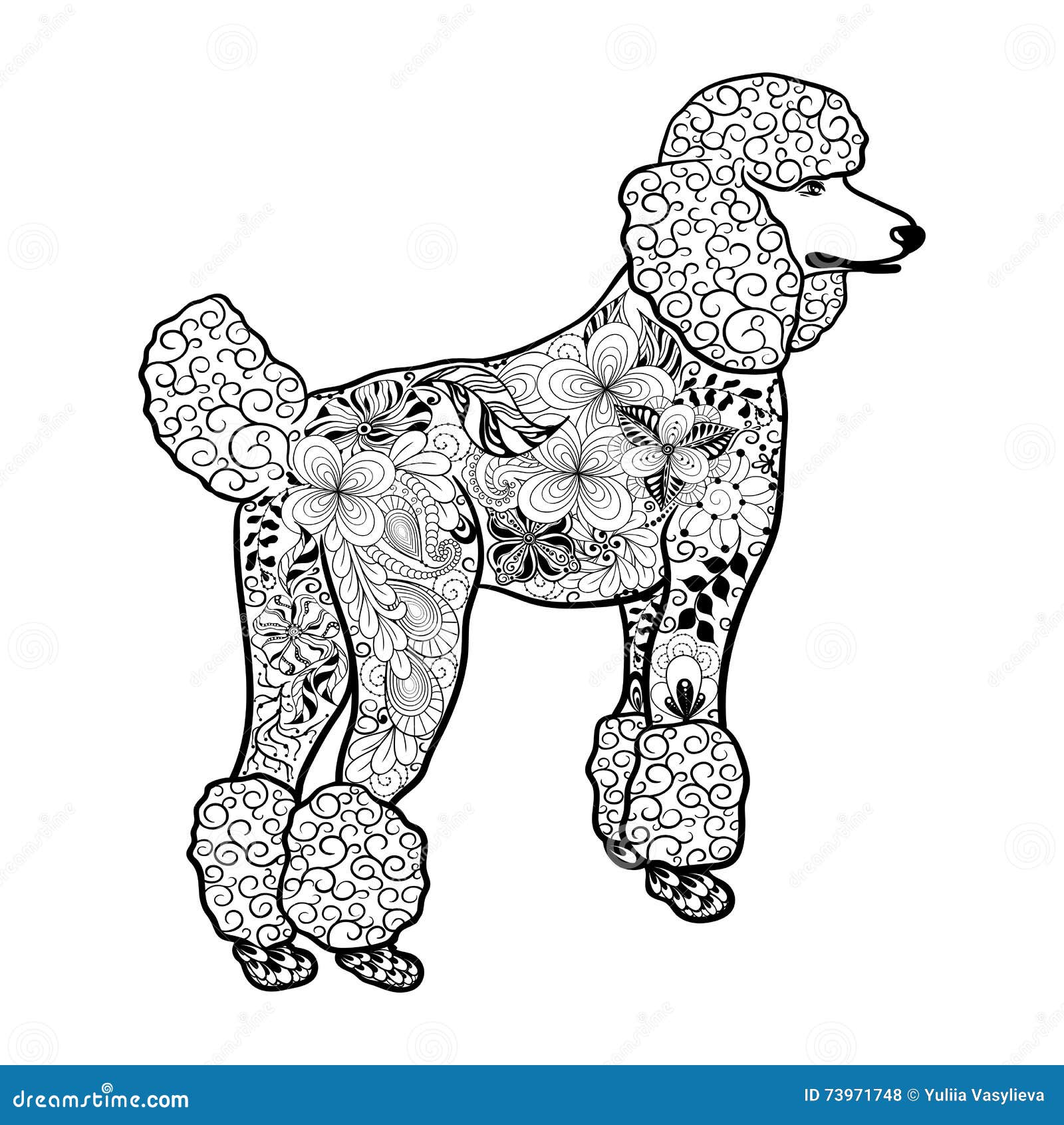 Scarabocchio del barboncino Libera da Diritti