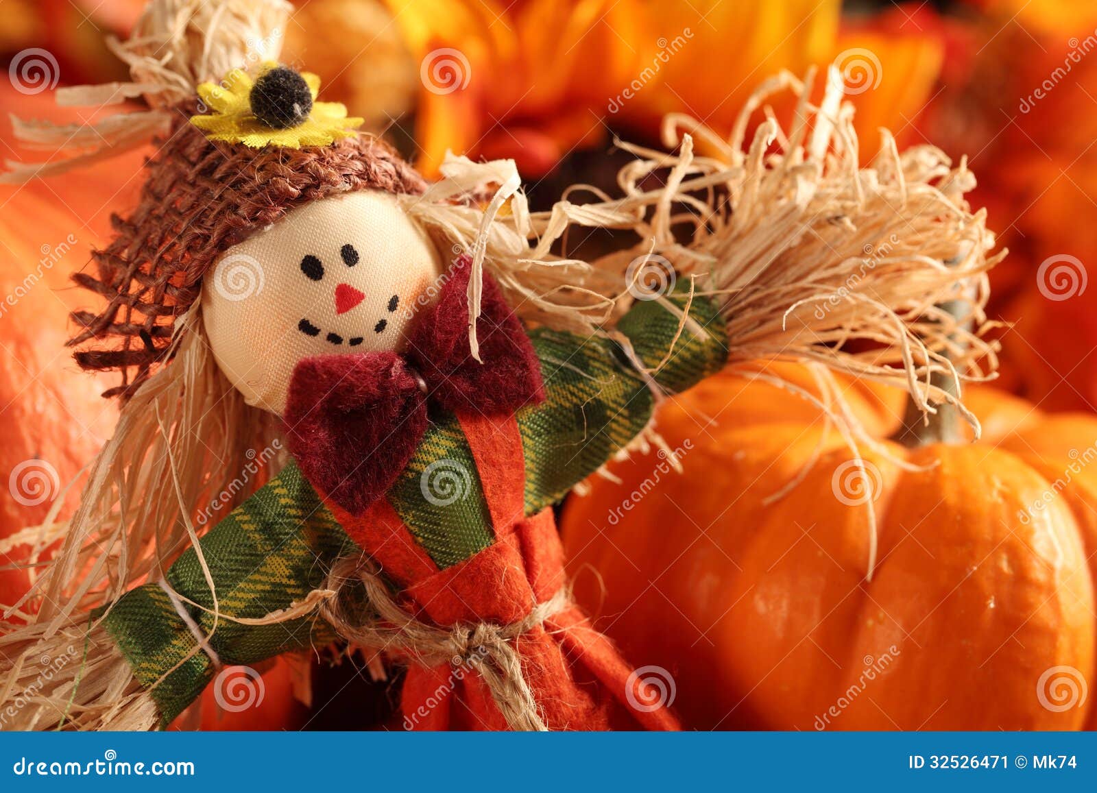 Scarecrow stock image. Image of close, orange, symbols - 32526471