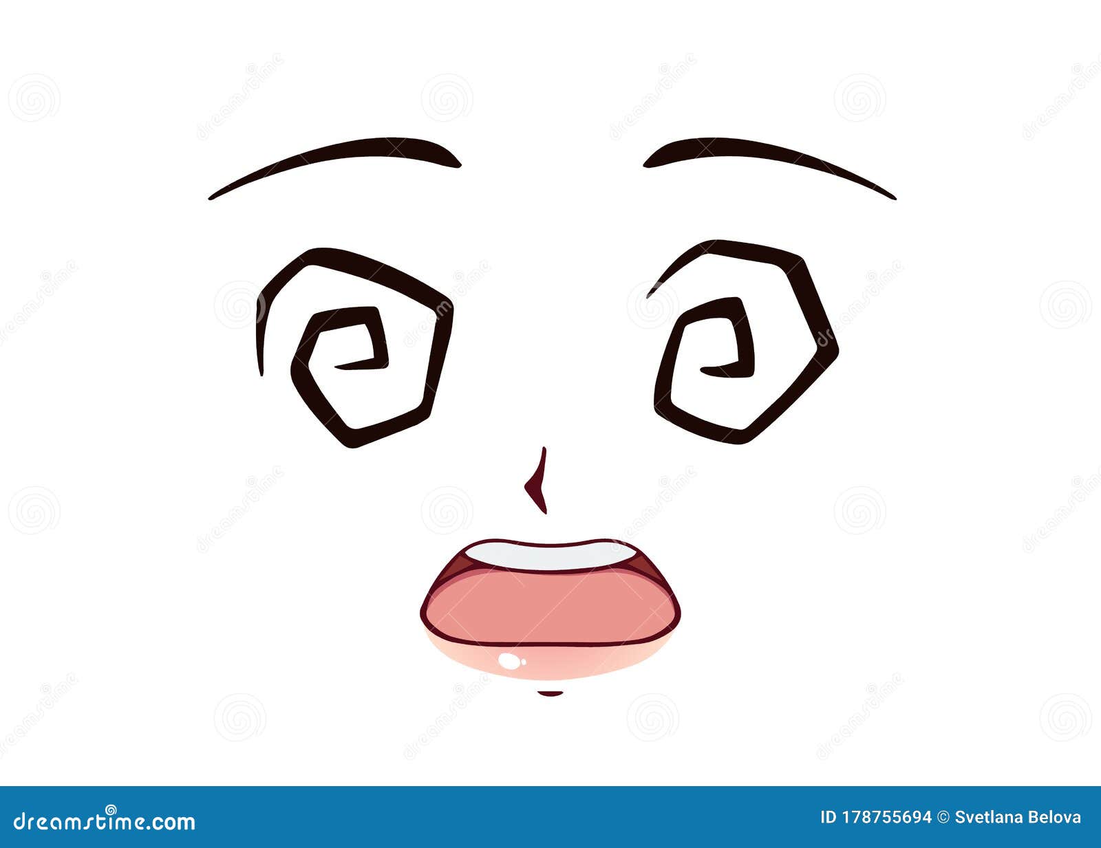 Scared cartoon face Stock Vector Image & Art - Alamy