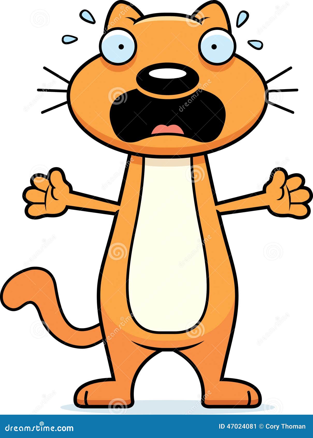 clipart of scared cat - photo #43