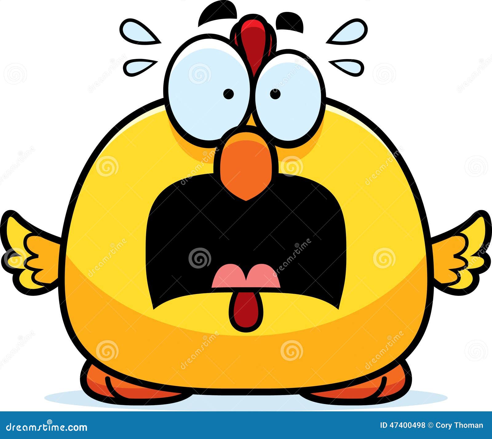 scared chicken clipart free - photo #13