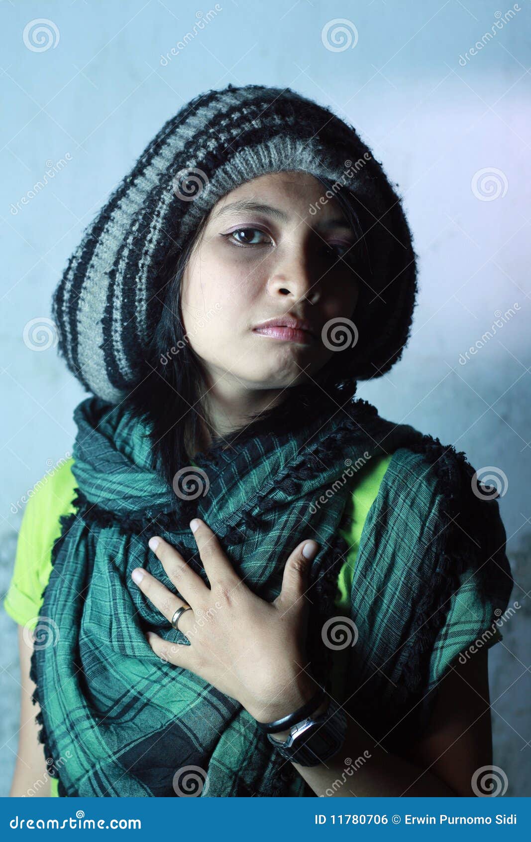 Scarf stock photo. Image of asian, serious, cloth, fashion 11780706