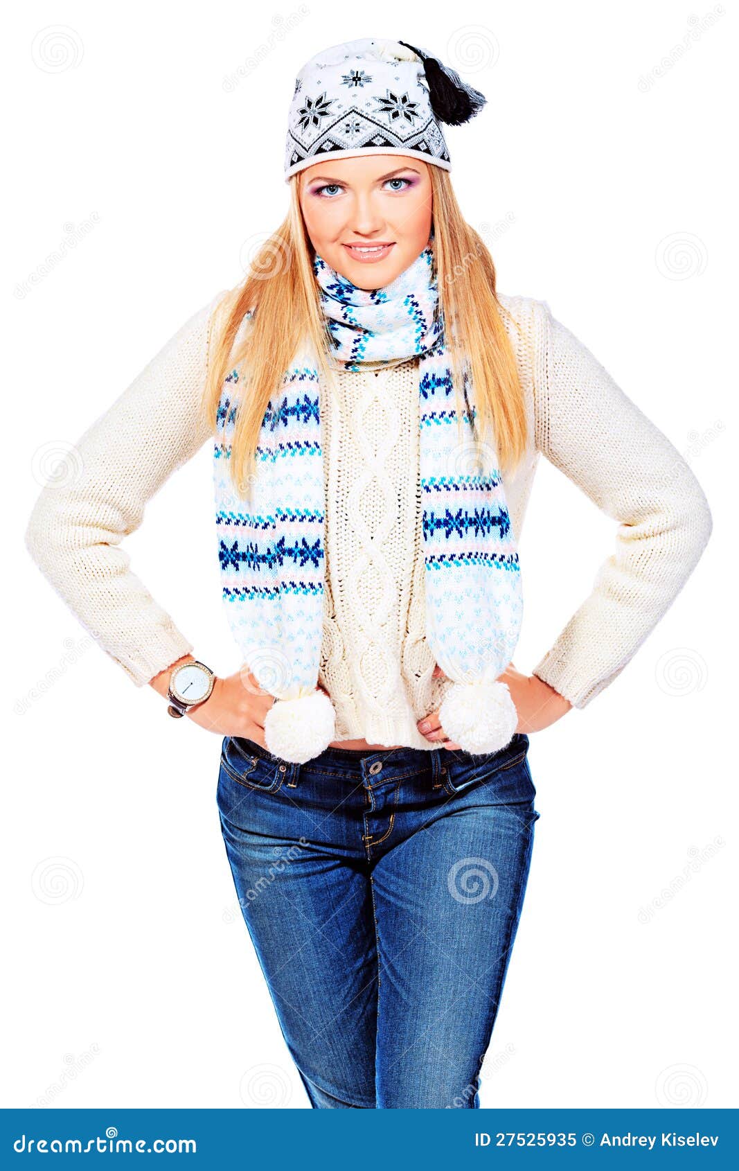 Scarf and hat stock image. Image of pretty, emotional - 27525935