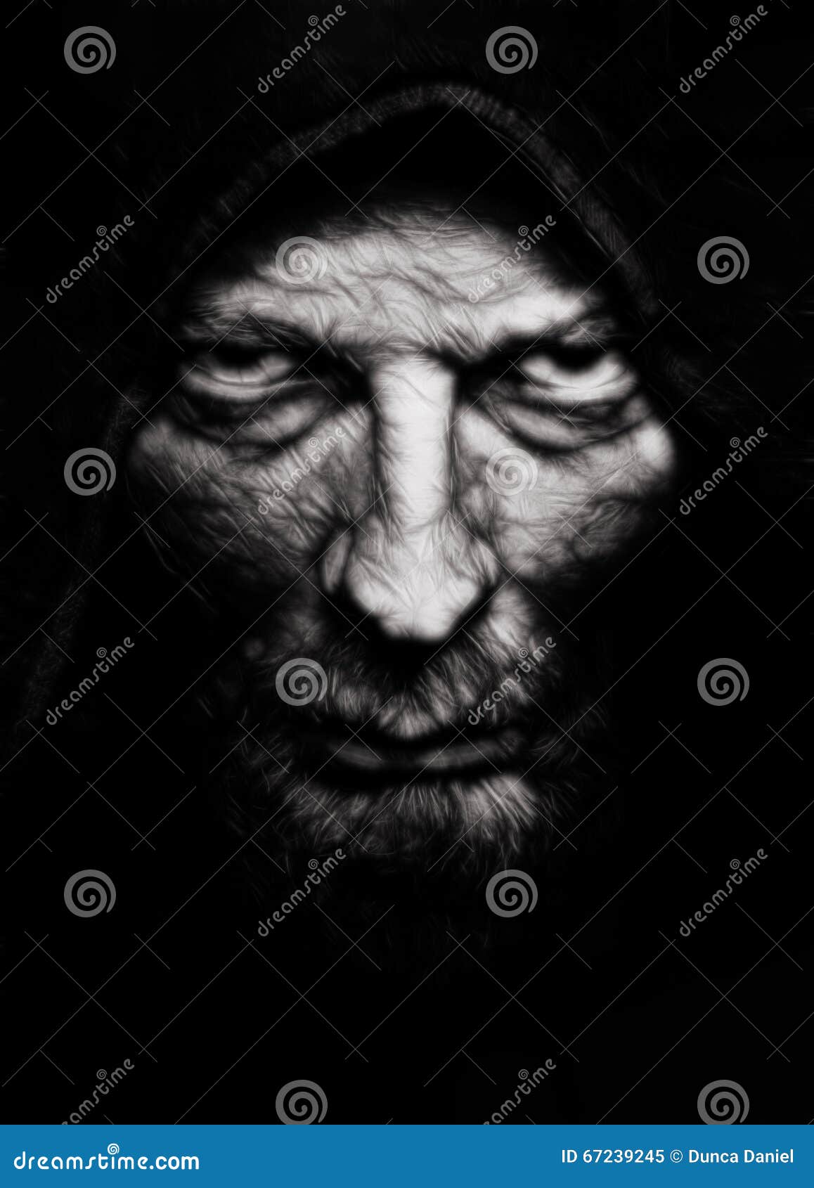 Portrait Man Scary Image & Photo (Free Trial)