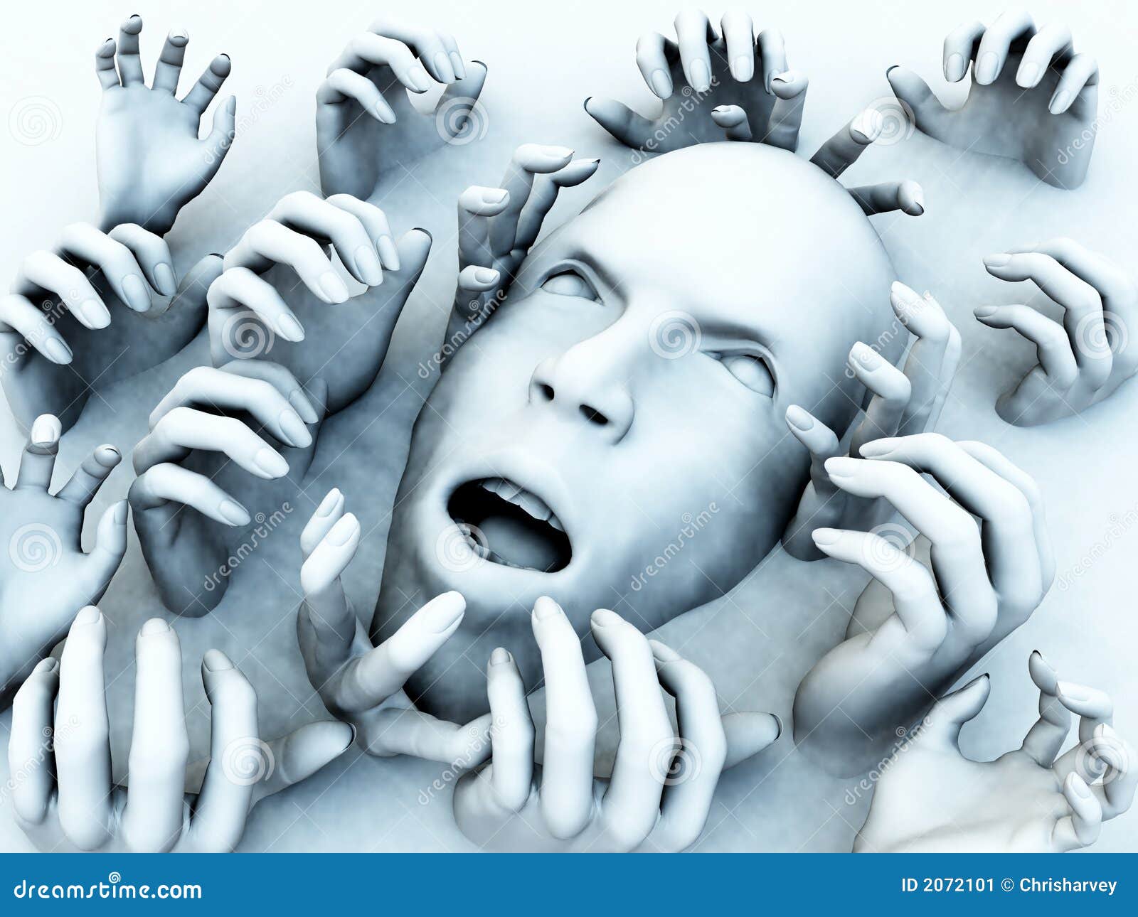 Scary Head stock illustration. Illustration of horrifying - 2072101