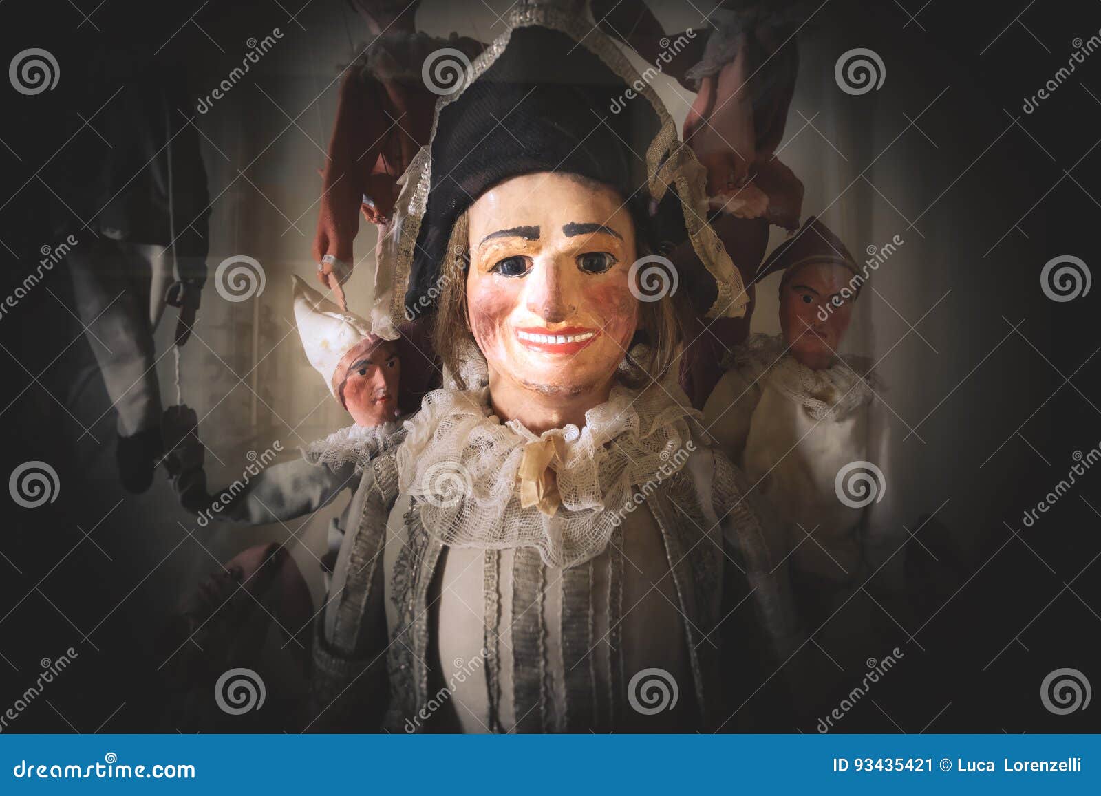 Scary puppets stock image. Image of puppet, background 93435421
