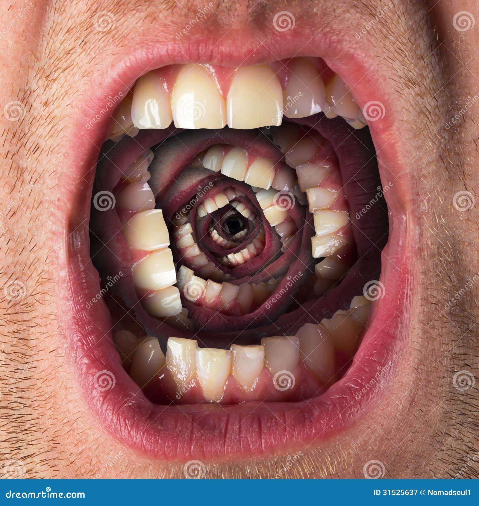 Scary screaming mouth stock image. Image of head, concepts - 31525637