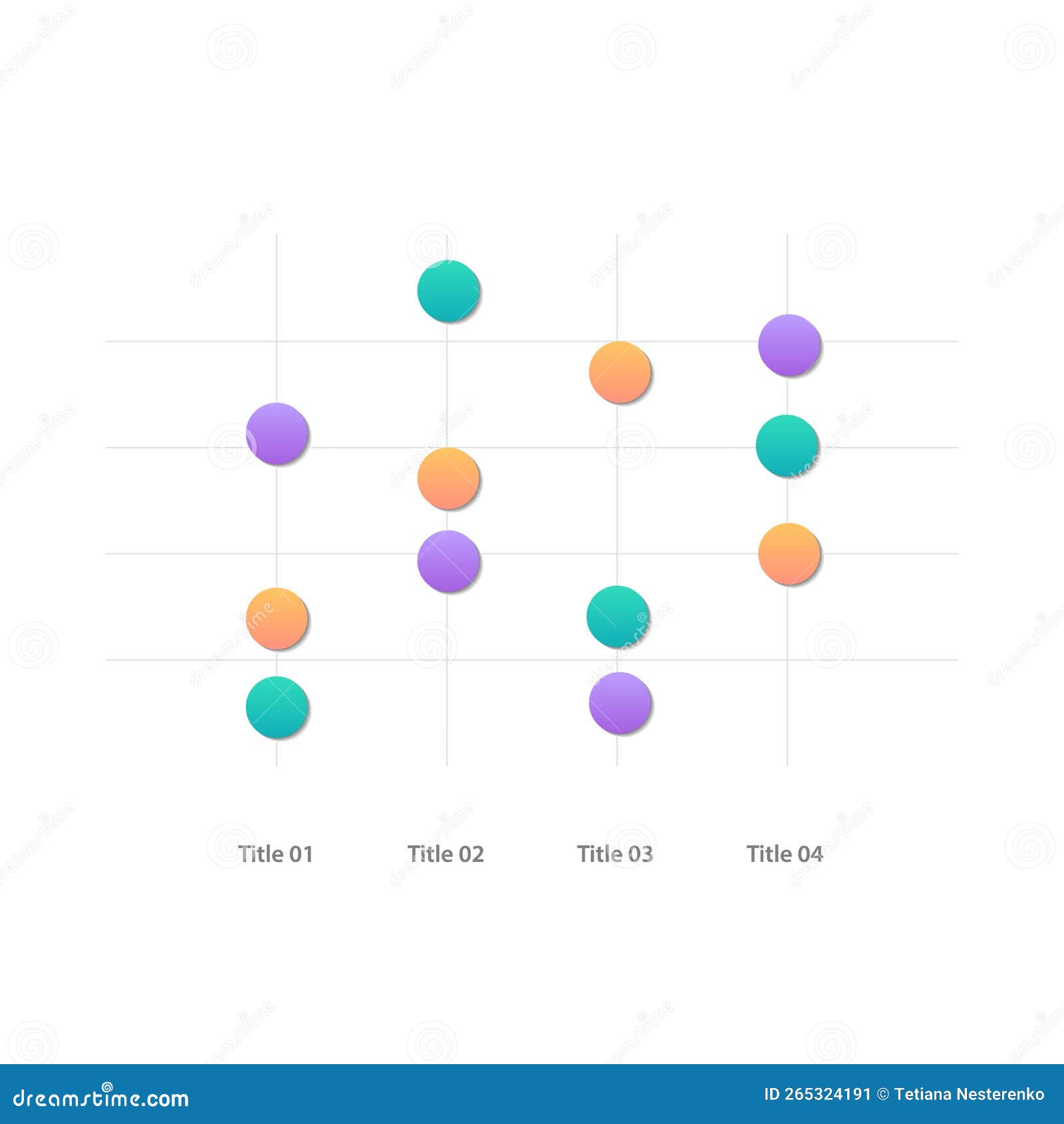 Scatter Plot Infographic Chart Design Template Stock Vector ...